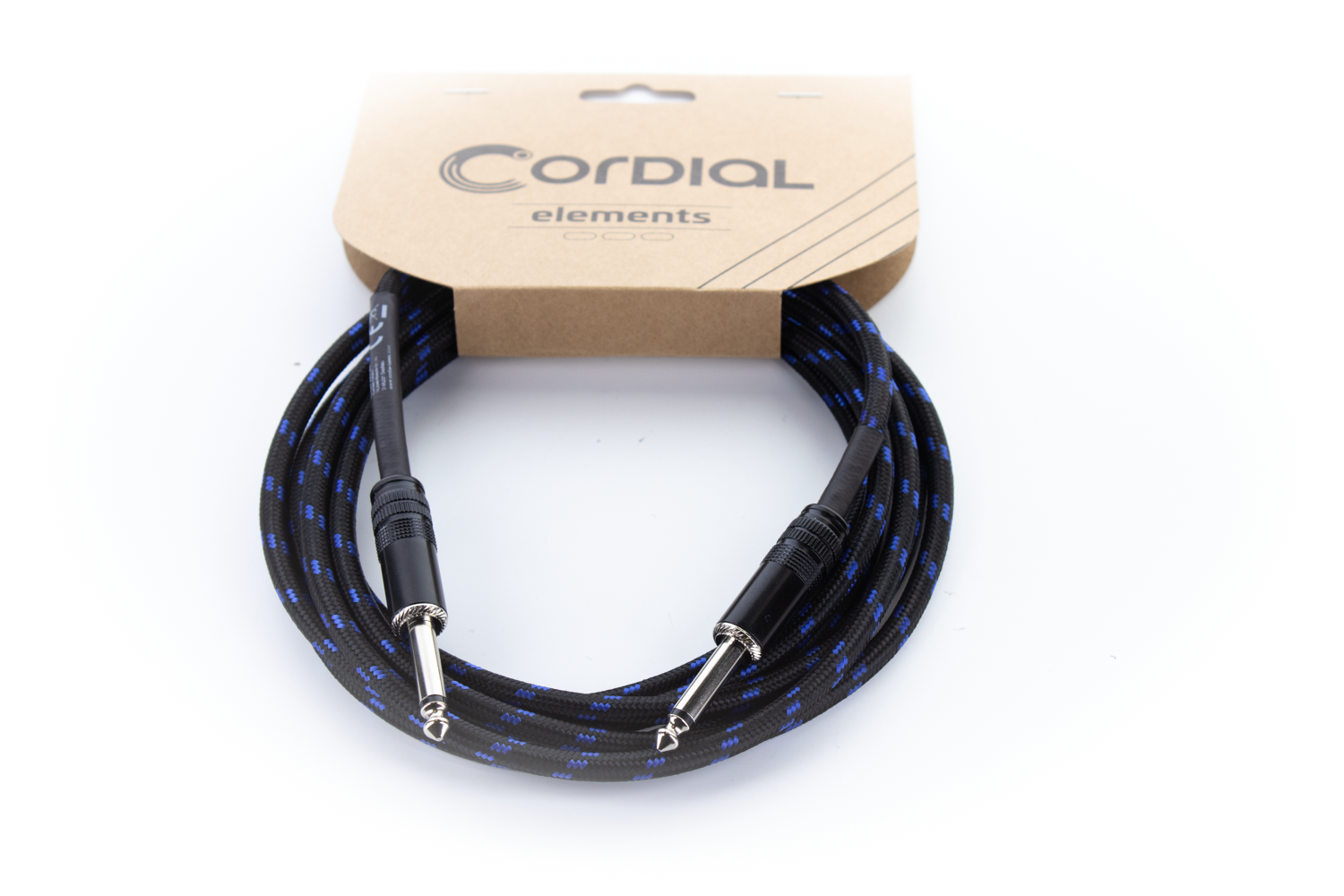 Cordial El 3 PP-TWEED-BL, 3m, Schwarz-Blau