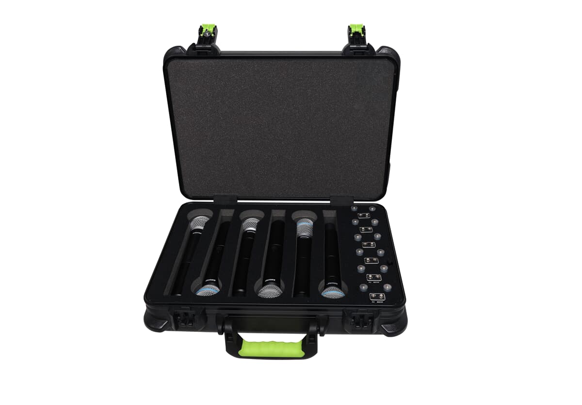 Shure SH-MICCASEW06 Kunststoffkoffer mit Verschlüssen