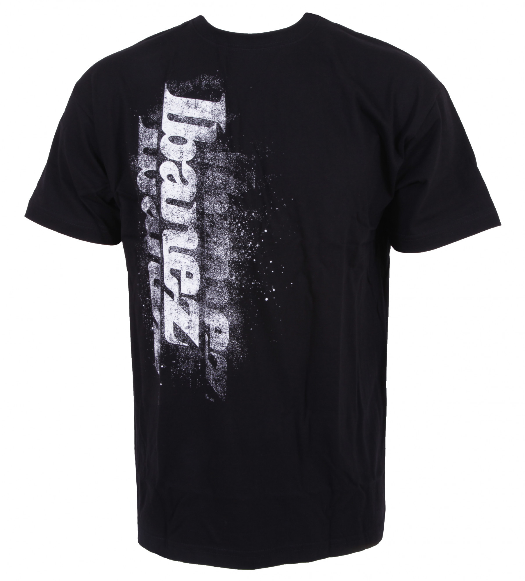 IBANEZ T-Shirt in schwarz mit weißem "Spray" Logo Frontpri