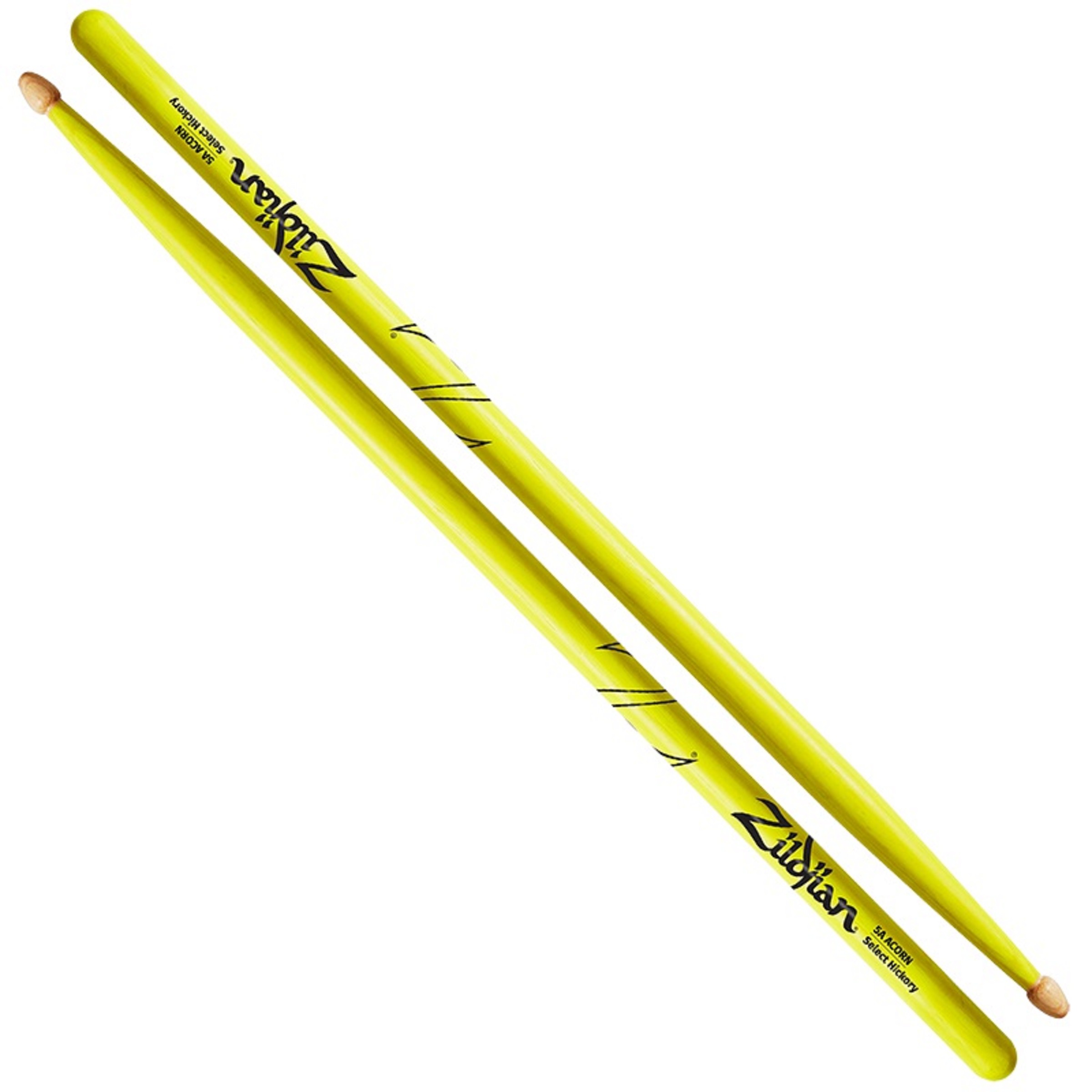 Zildjian Sticks 5A Neon Gelb Woodtip A-Corn