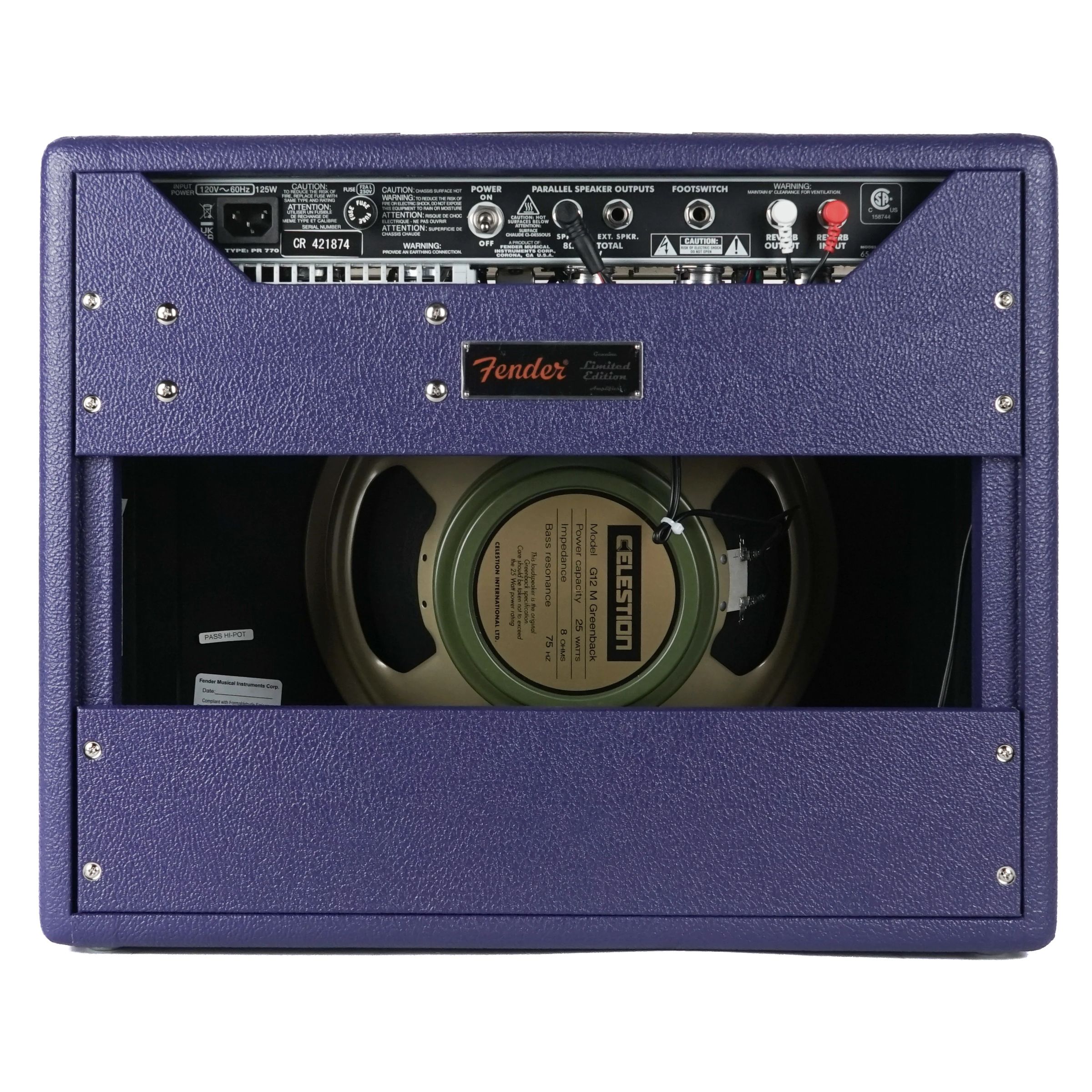 FENDER PRINCETON RVB PLUM GBACK 230V EU