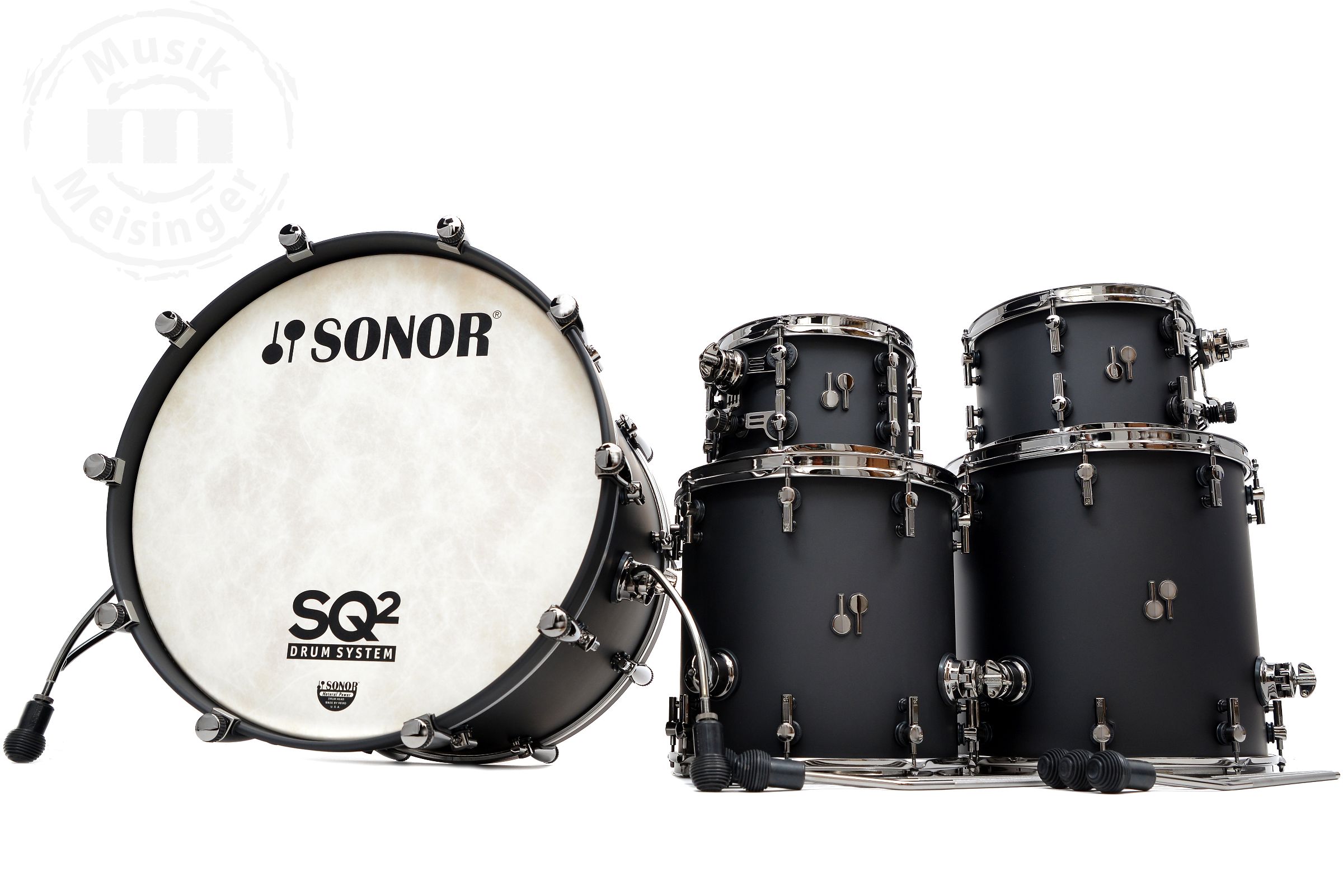Sonor SQ2 22B/10T/12T/14FT/16FT Shellset  Dark Satin