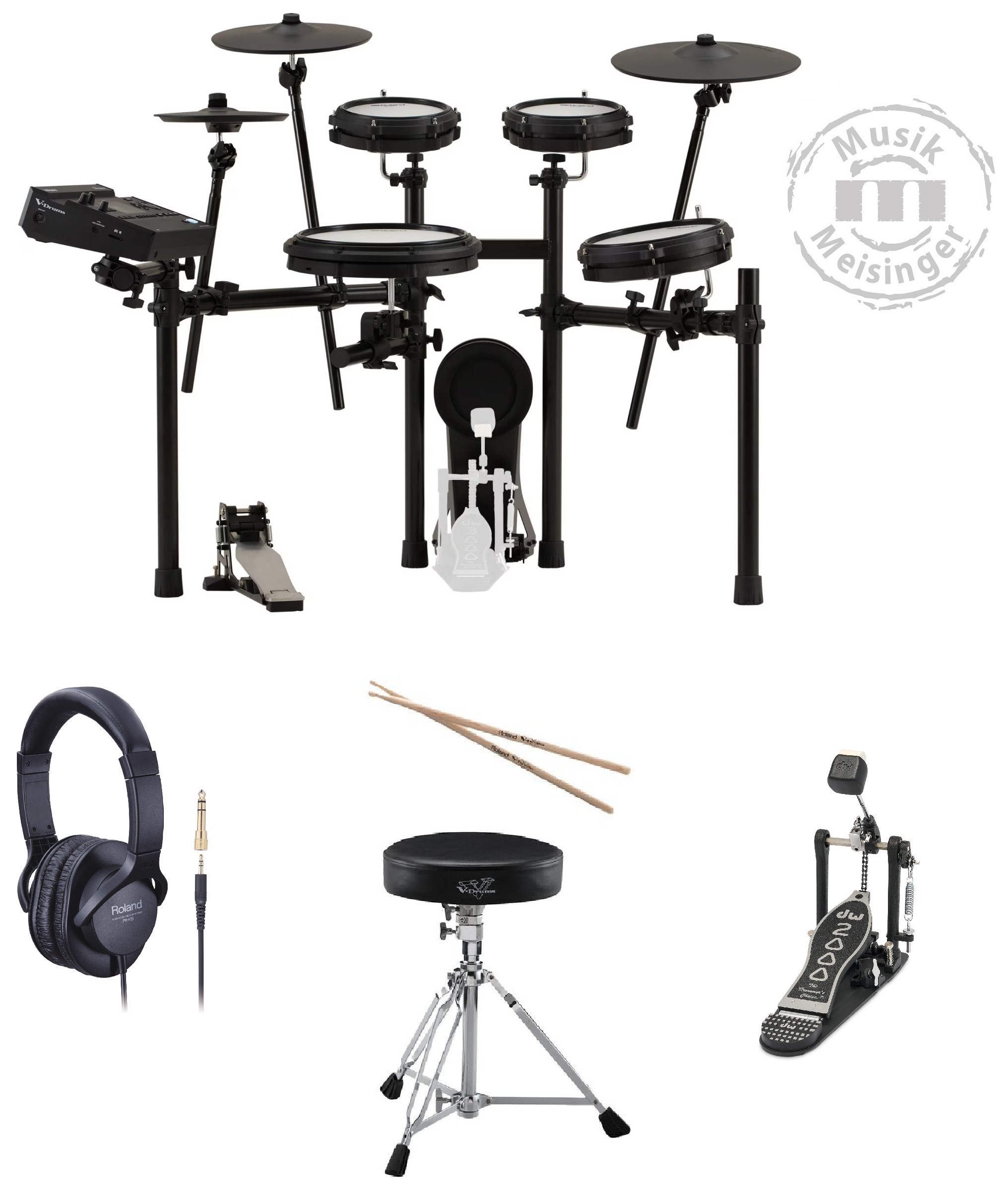 Roland TD313 E-Drum Set Bundle