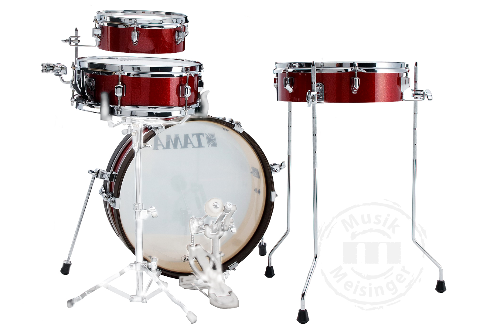 Tama LJK48P-BRM Club-Jam Pancake Burnt Red Mist