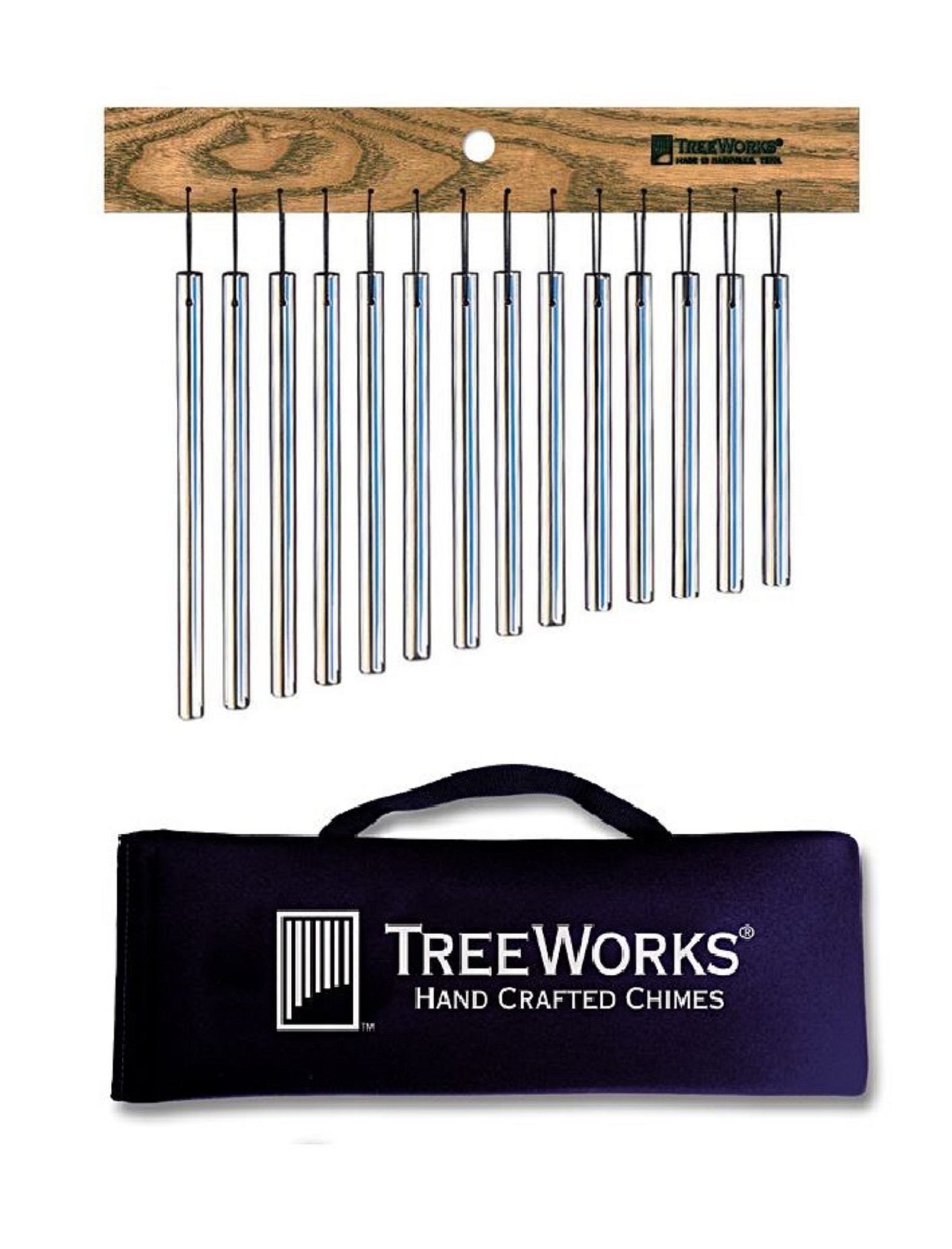 TreeWorks TRE417 Classic Chimes Single Row + MD18 14 Bars 3/8/" Small