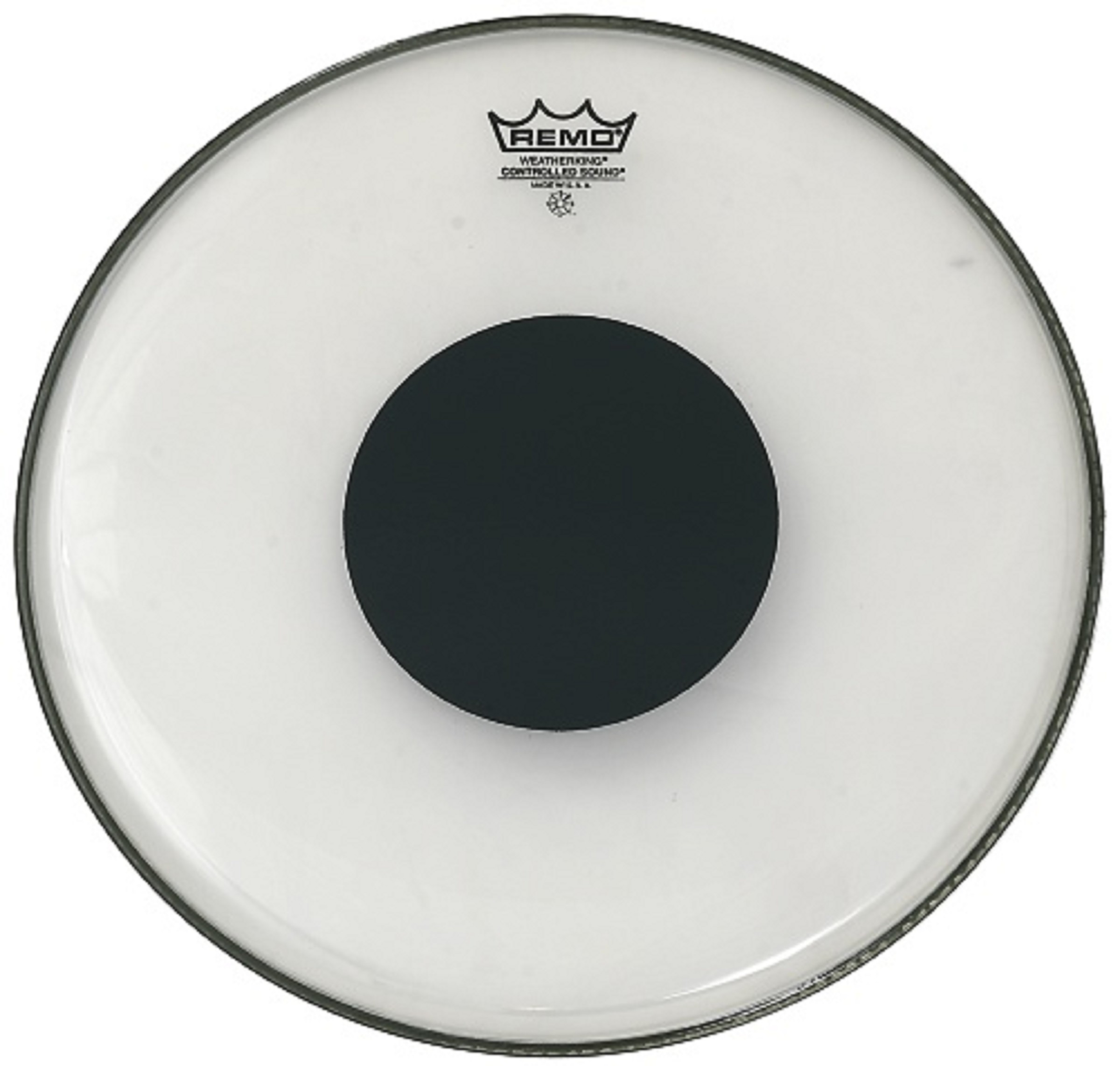 Remo Fell Controlled Sound 13" Clear Black Dot