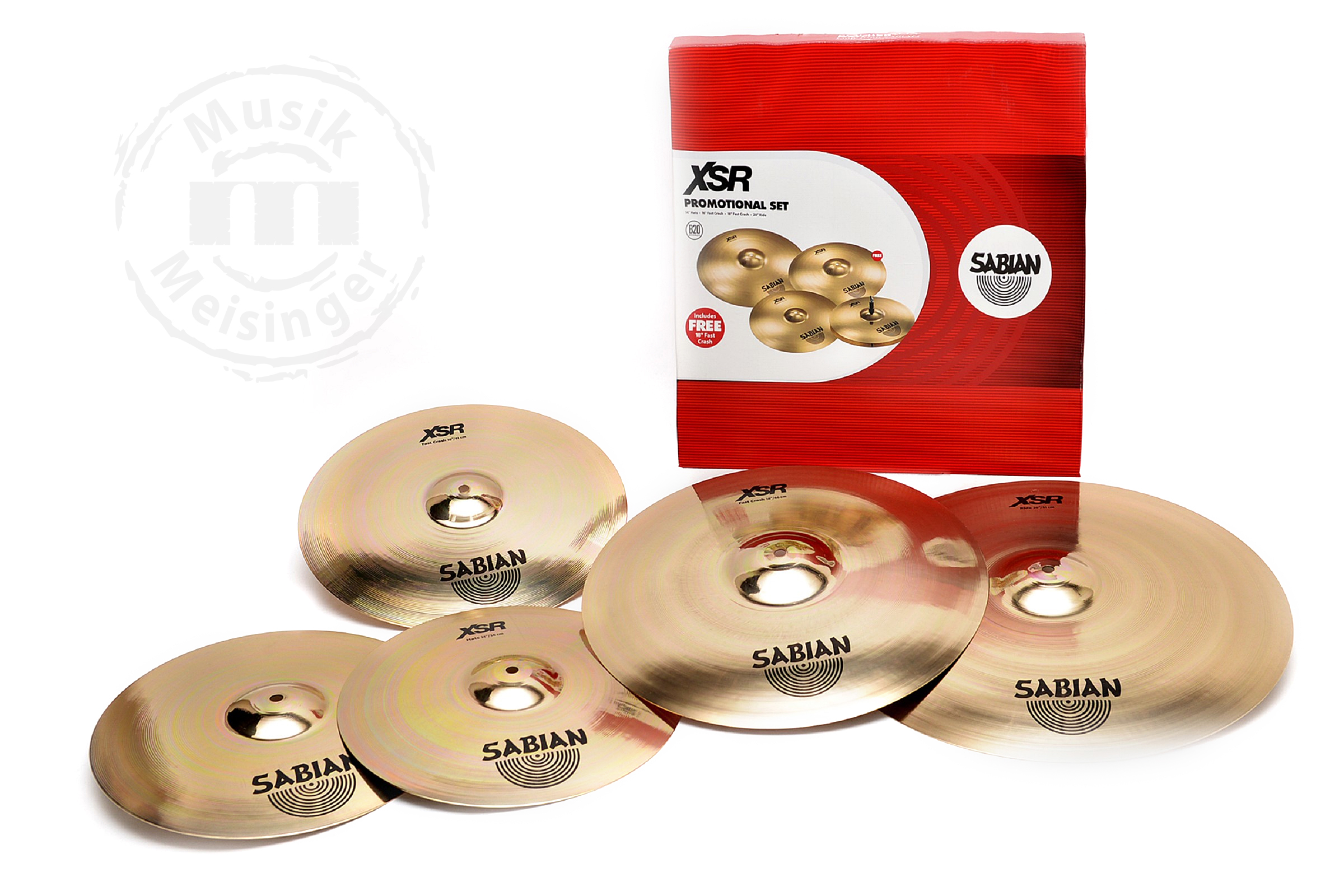 Sabian XSR Performance Set 20R/16C/18C/14H