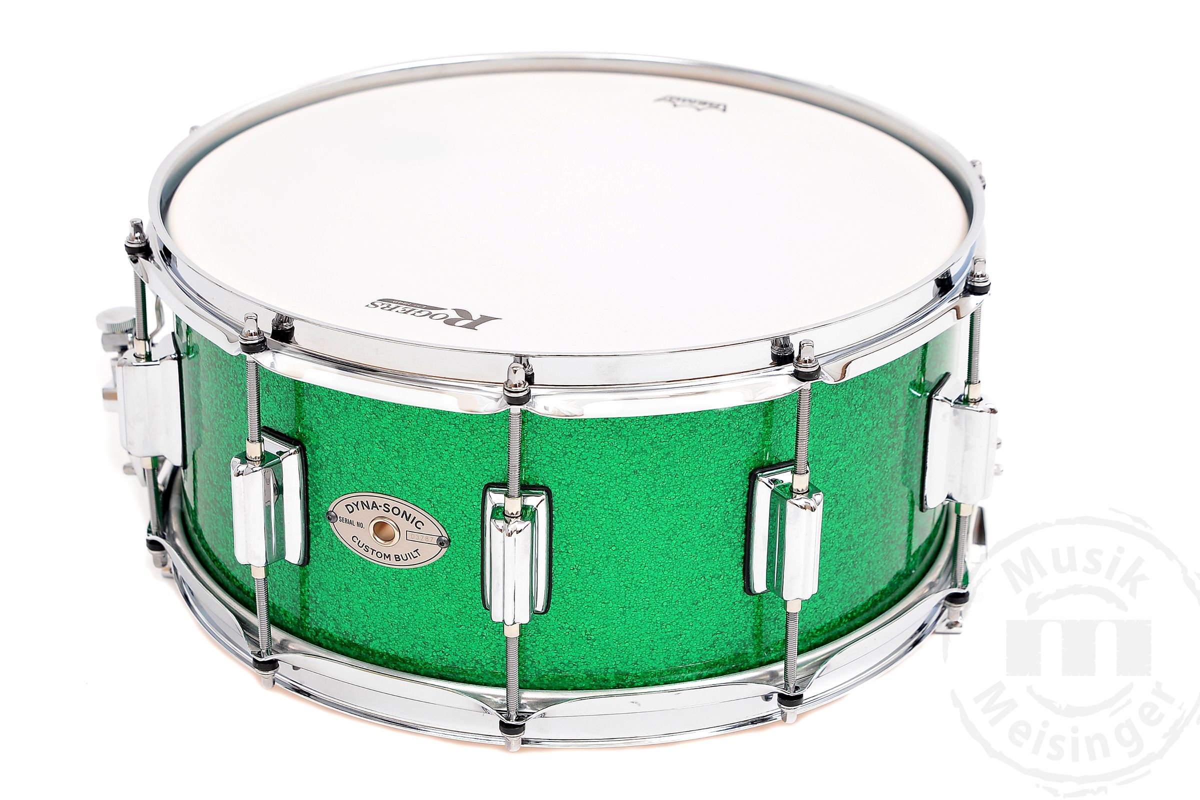 Rogers 14x6,5 Dyna-Sonic Snare Green Sparkle