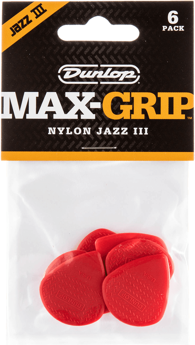 DUNLOP Max Grip Jazz III Nylon (6 Stück)
