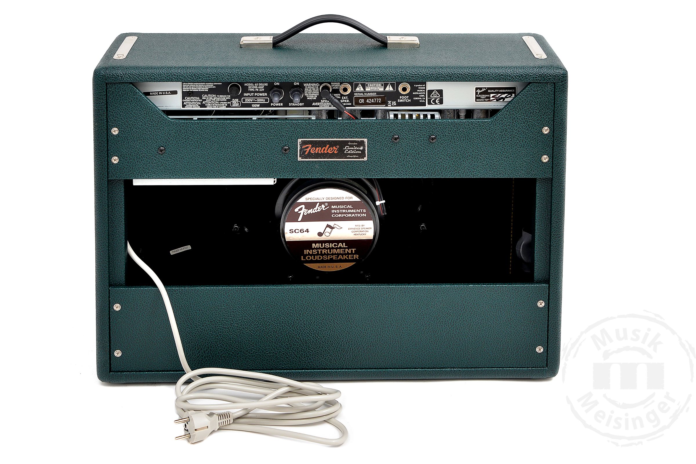 FENDER DELUXE REVERB BRIT GREEN 230V EU