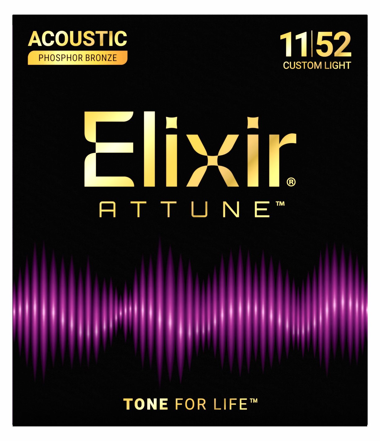 ELIXIR ATTUNE Custom Light Phosphor Bronze