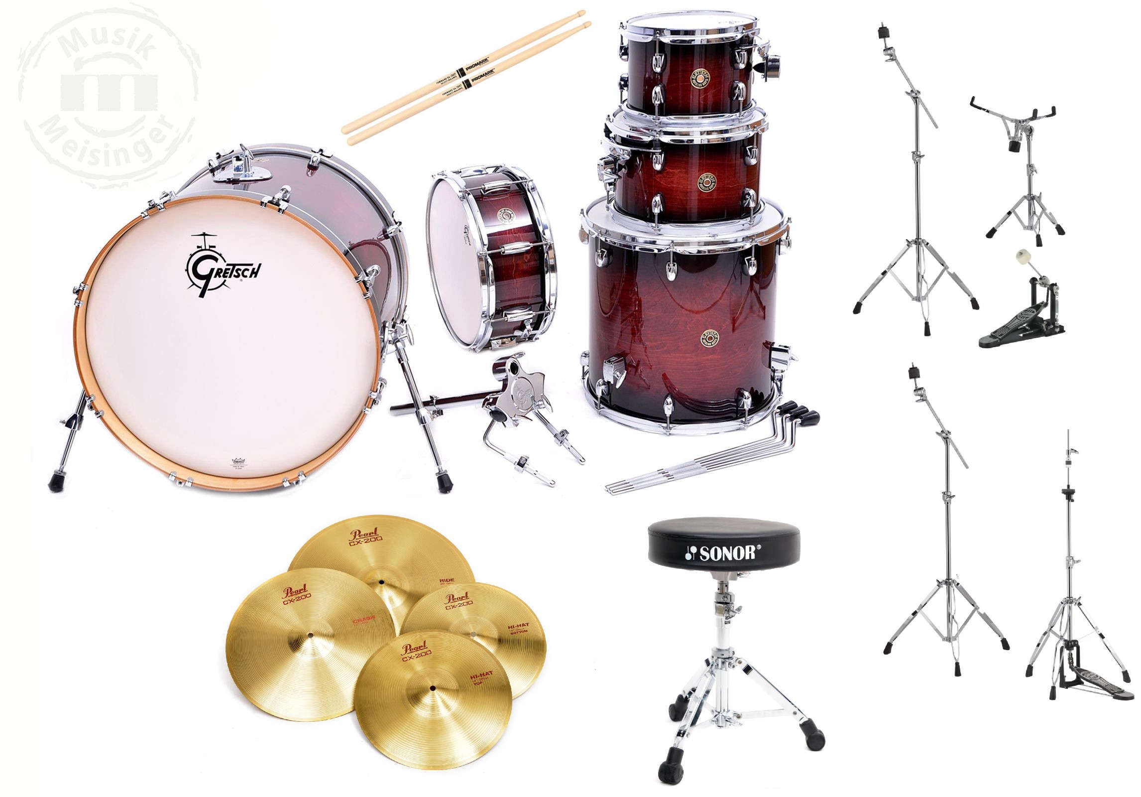 Gretsch Catalina Maple 22" Komplettset