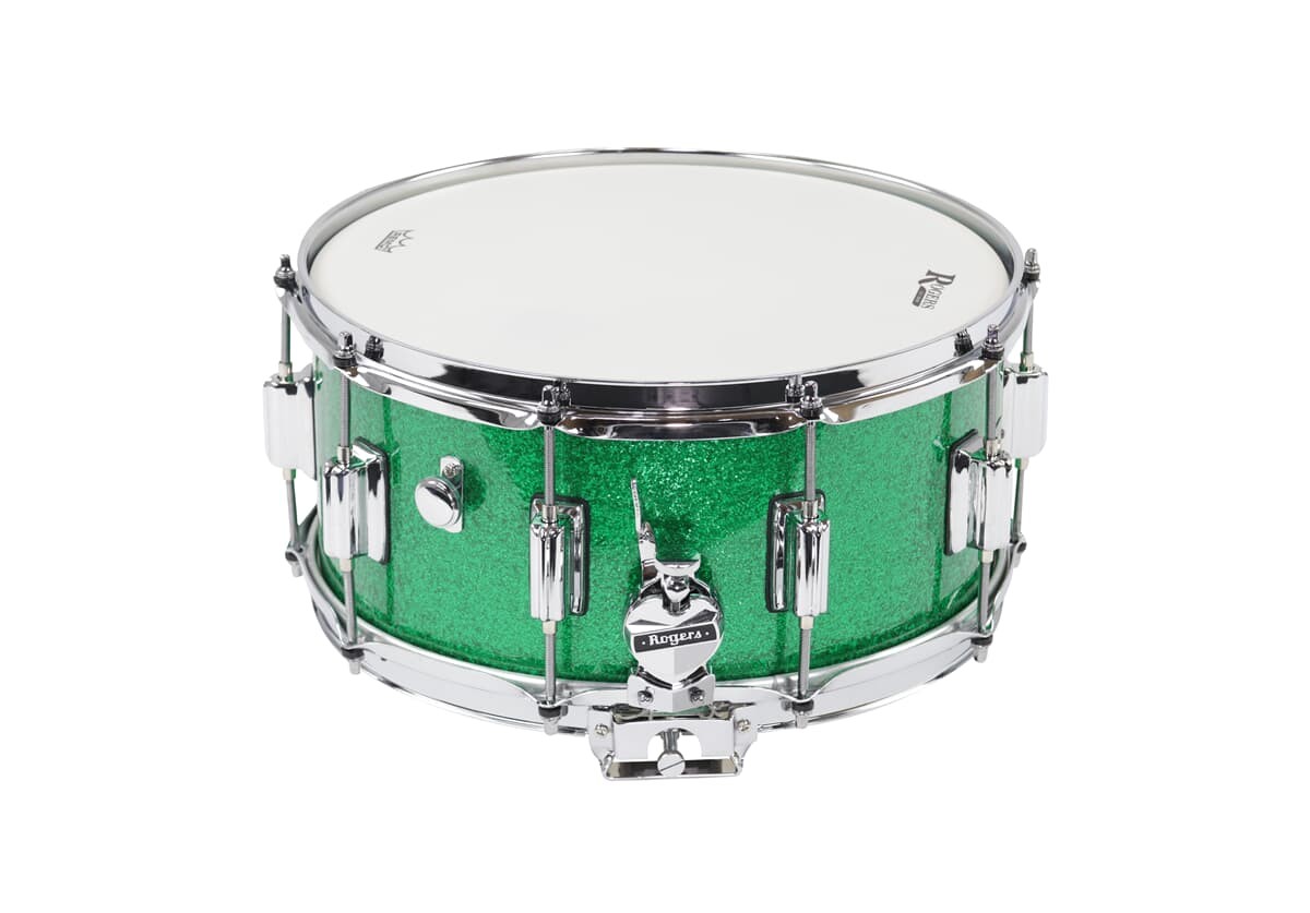 Rogers 14x6,5 Dyna-Sonic Snare Green Sparkle Rogers 14x6,5 Dyna-Sonic Snare Green Sparkle