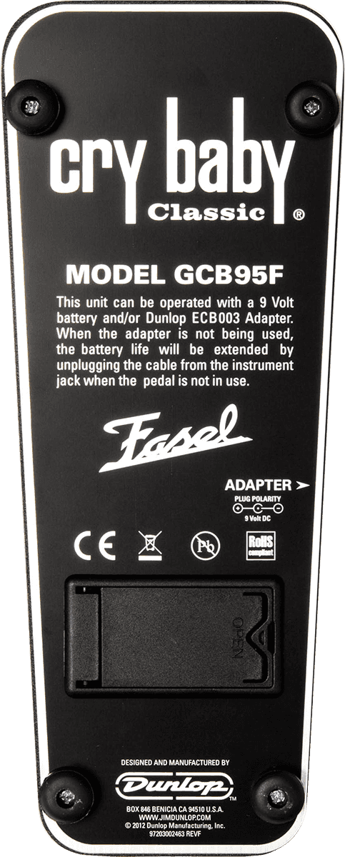 DUNLOP Crybaby Classic GCB95 F