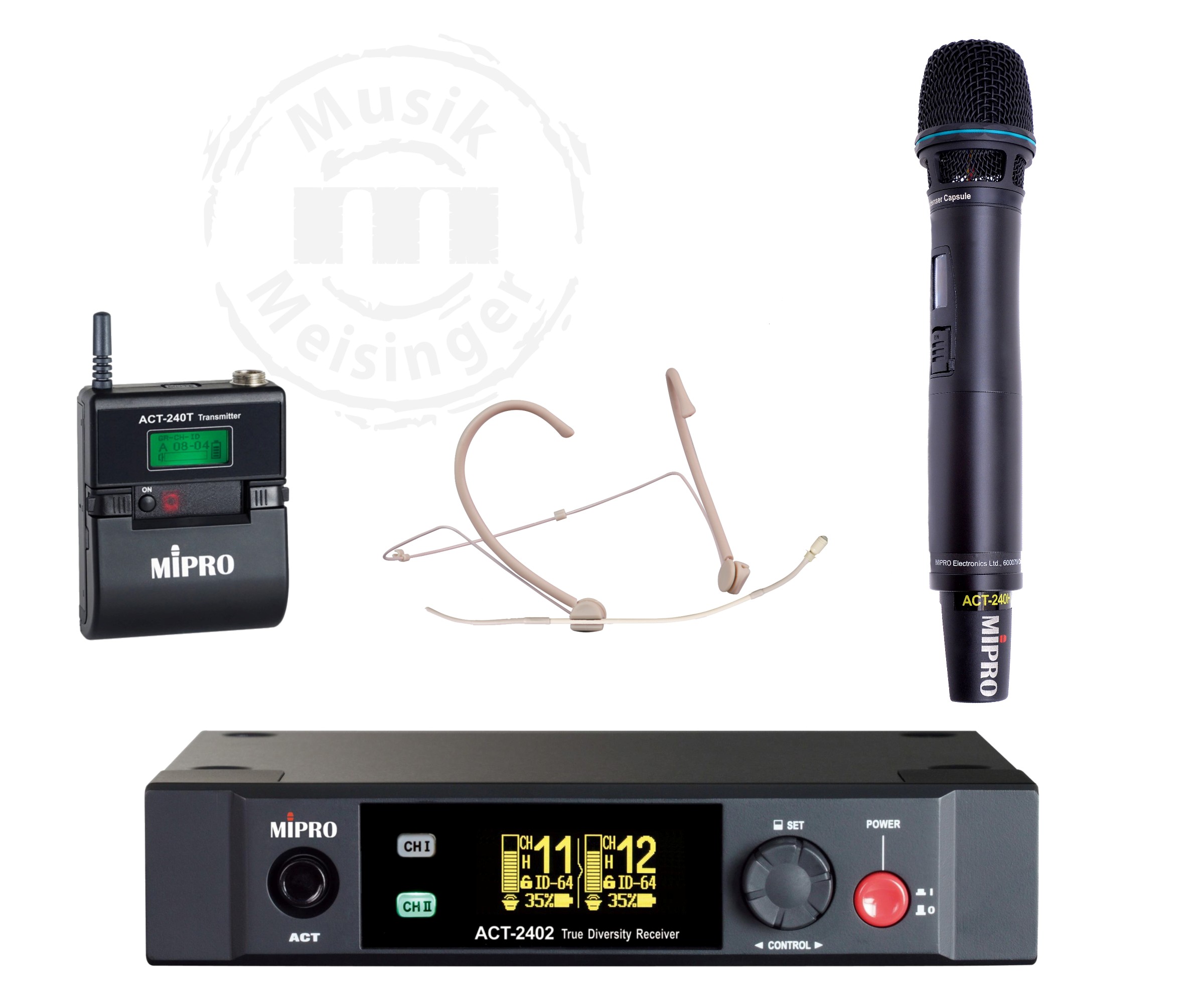 Mipro ACT-2402  FUNKSET DUETT  (1 x Headset 1 x Handheld)