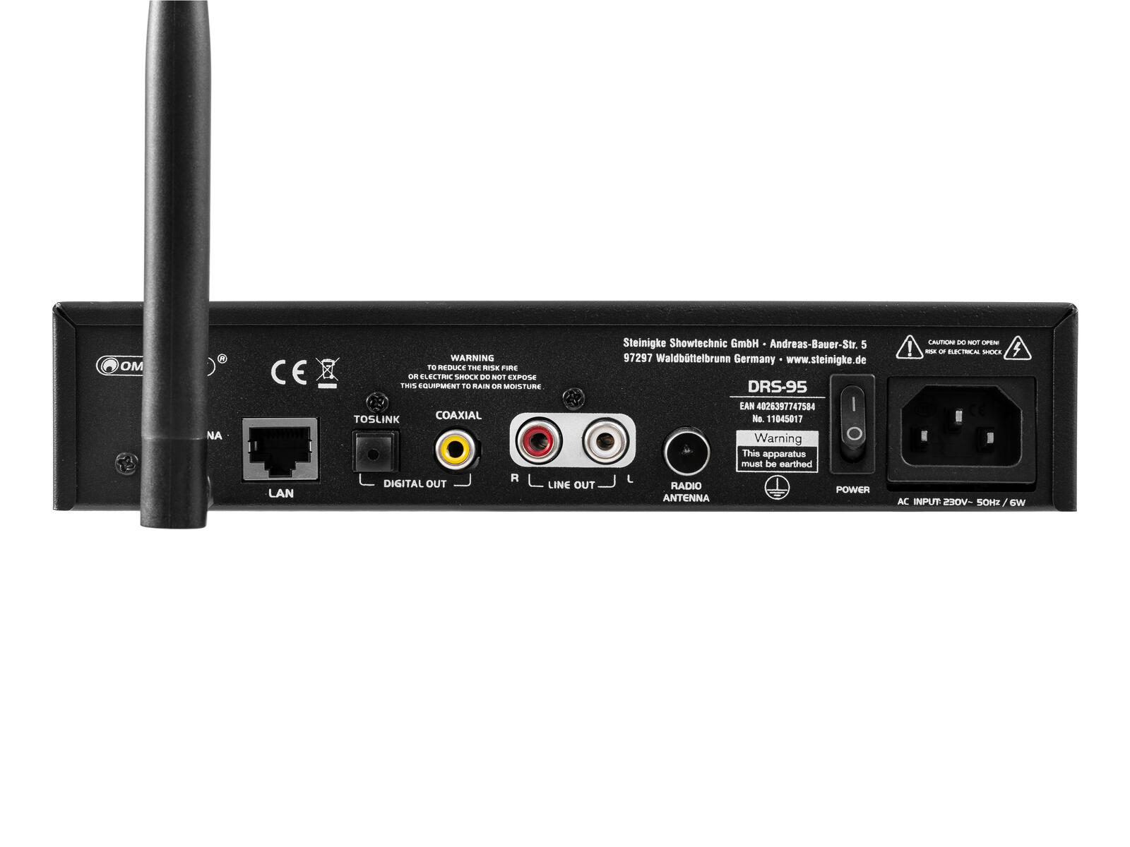 OMNITRONIC DRS-95 Internetradio mit DAB+ und Bluetooth