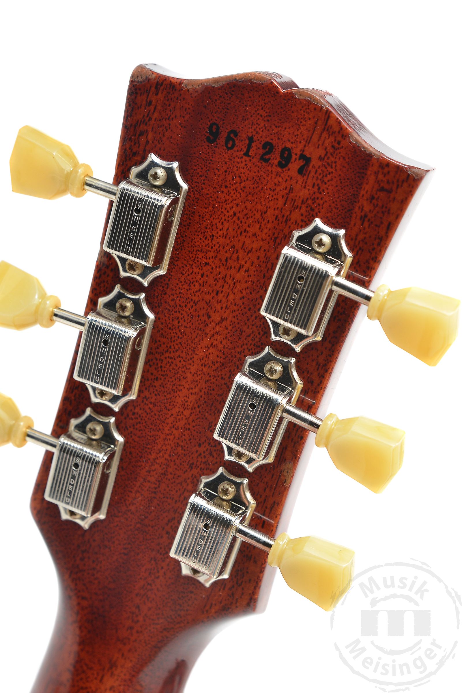 GIBSON Custom LE 1959 Les Paul Standard Reissue with Birdseye Maple Top, Light Aged, Peach Tea Burst