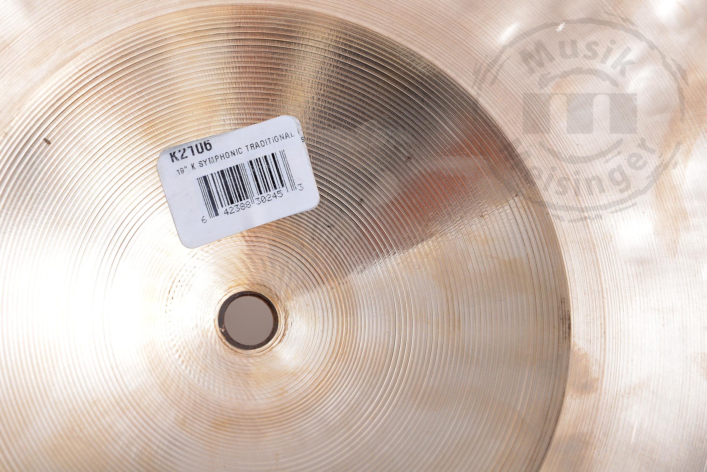 Zildjian K Symphonic 19" Heavy traditional (Paar)