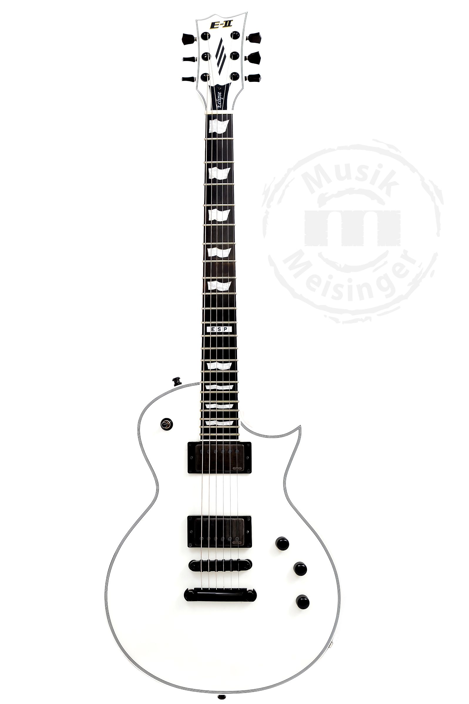 ESP E-II Eclipse Snow White Satin #GEBRAUCHT