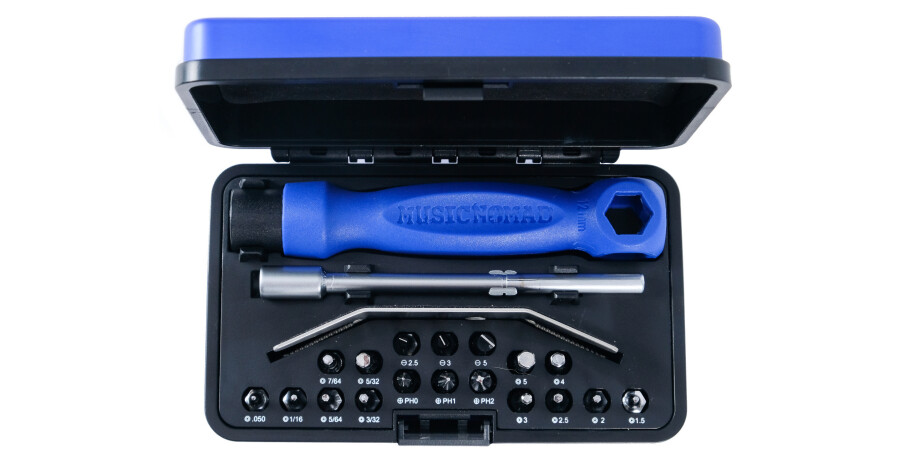 MusicNomad Premium Guitar Tech Screwdriver and Wrench Set (M
