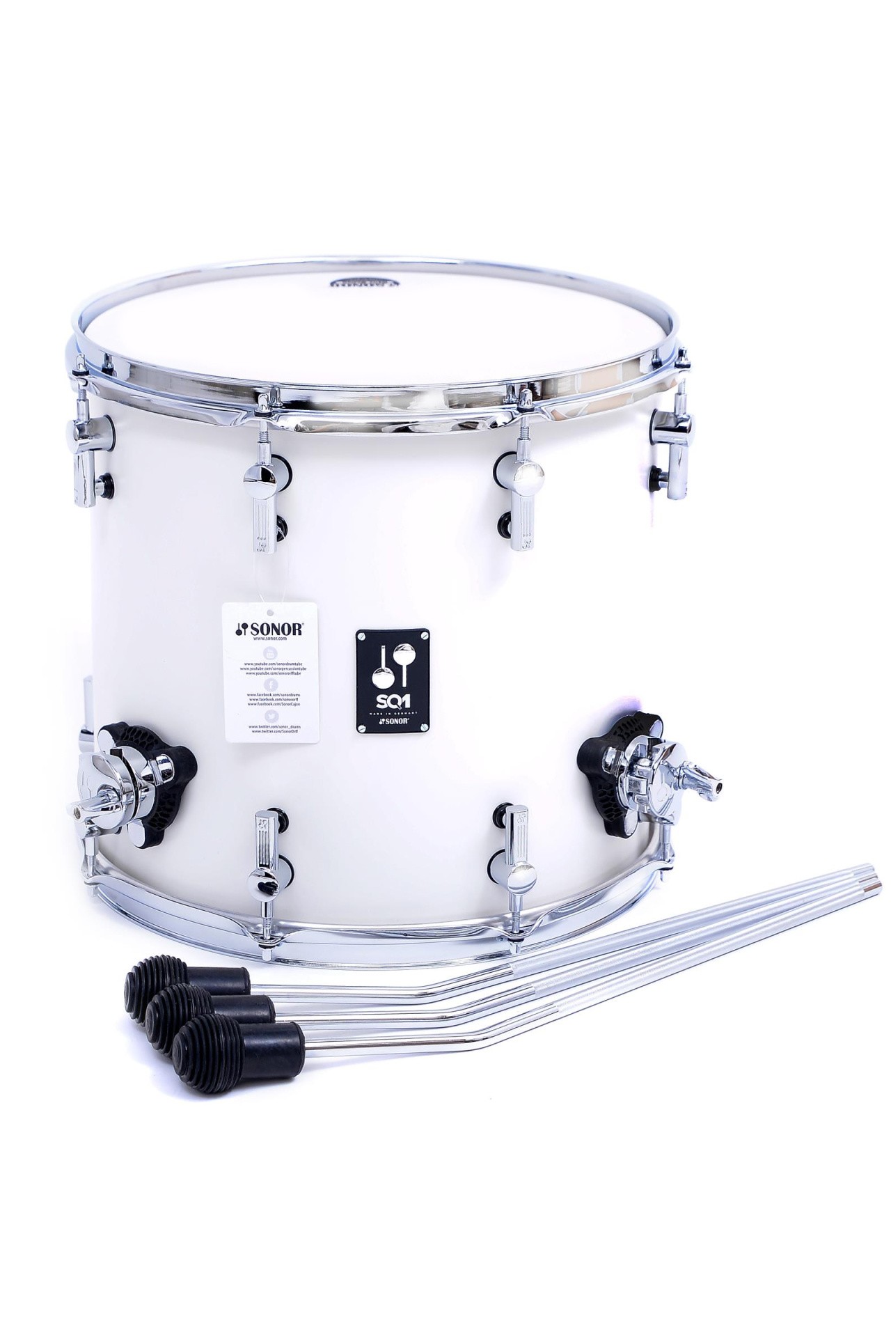 Sonor SQ1 18x17 Floortom Satin Pure White