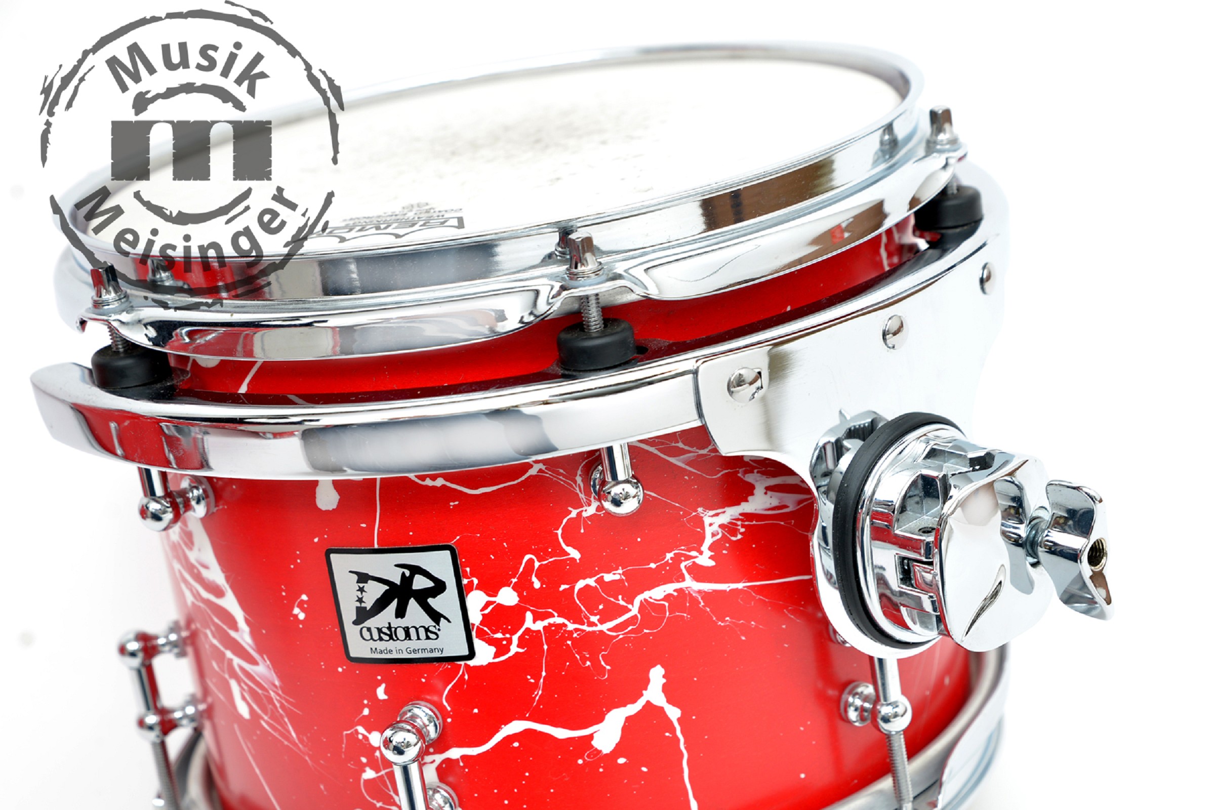 DR Customs Splatter Shellset Red with White Splatter 22B/10T/14FT