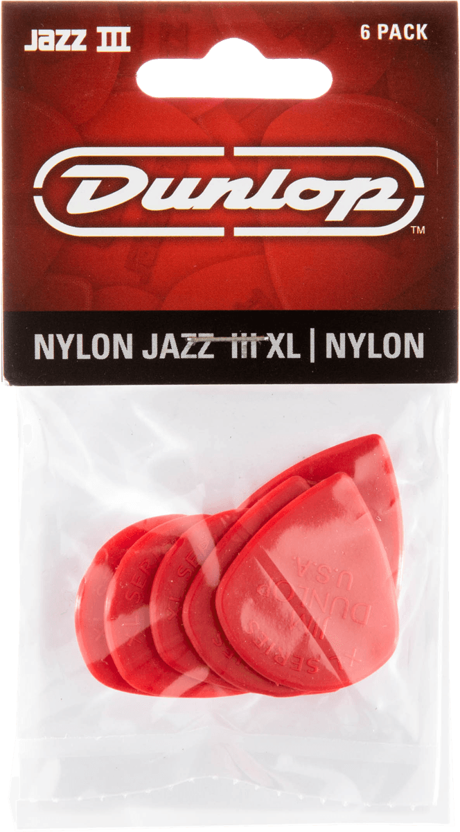 DUNLOP NYLON JAZZ III ROT XL (6 Stück)
