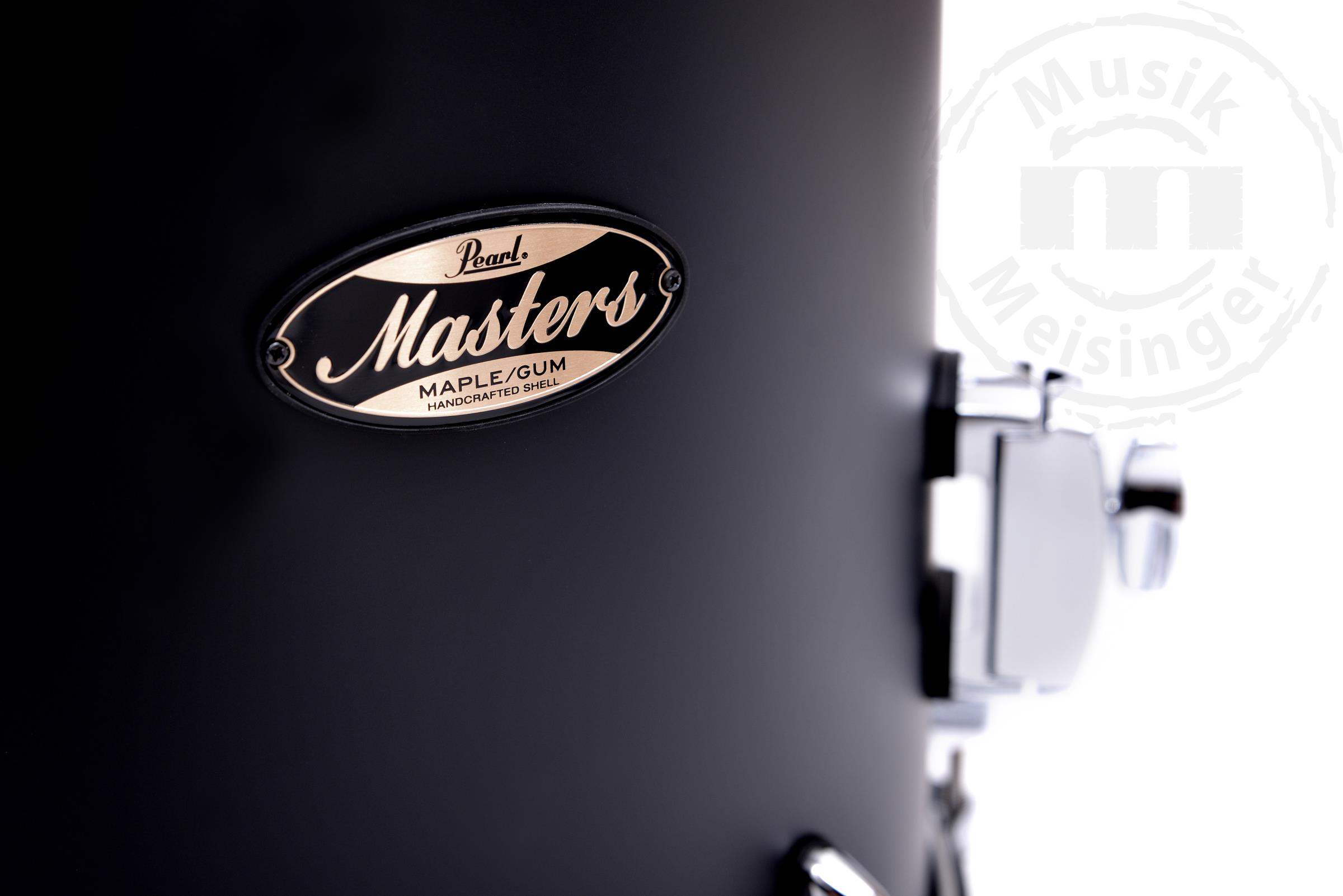 Pearl Masters Maple/Gum 20B/10T/12T/14F Solid Matte Black