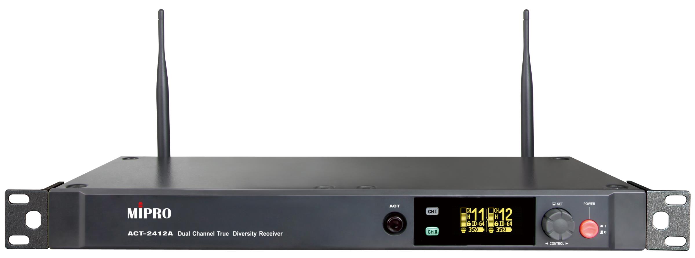 Mipro ACT-2412A Digitaler 2-Kanal Empfänger 2,4 GHz