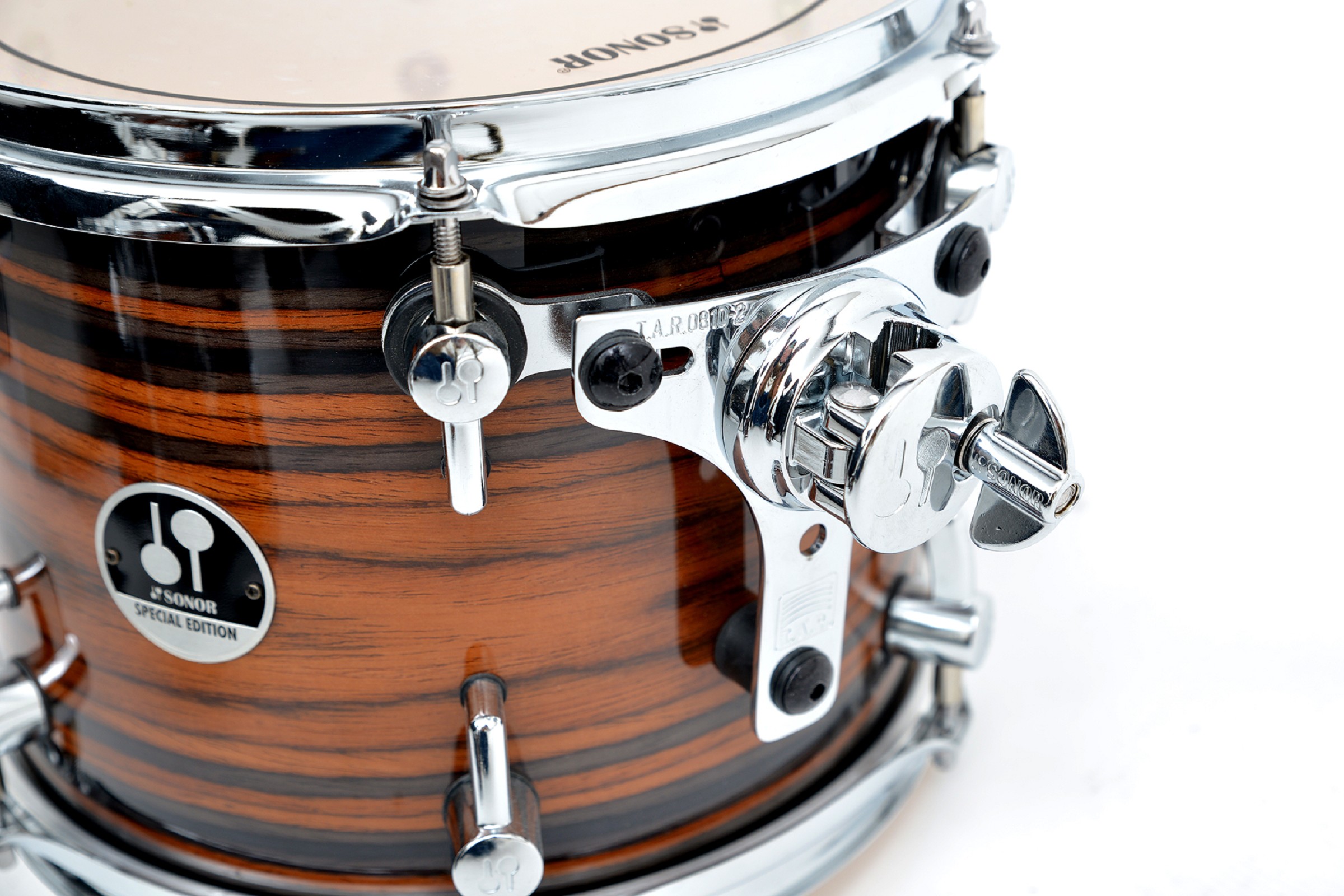 Sonor SSE 17 10x8 Tom Tom Birch Ebony Stripes