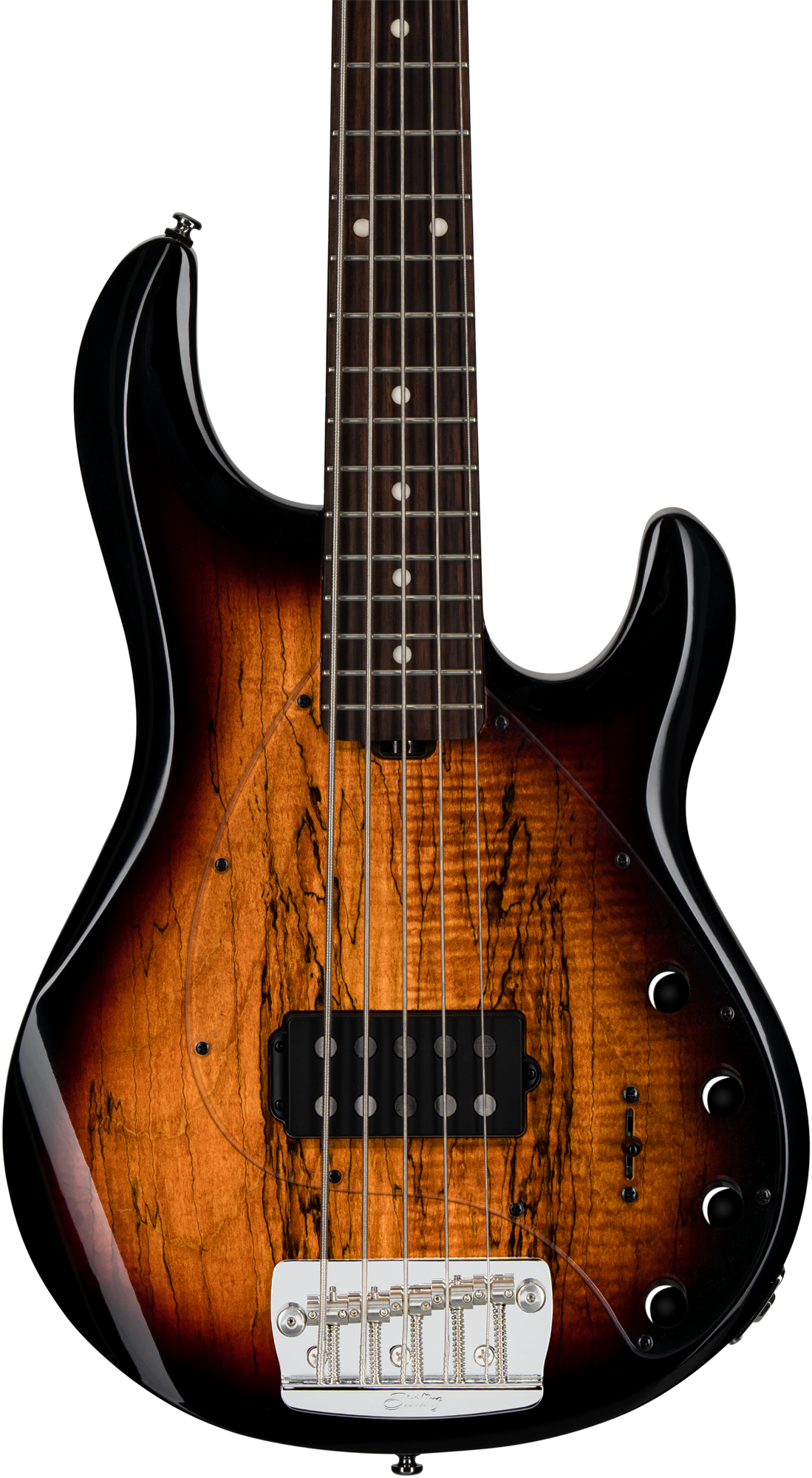 STERLING by Music Man StingRay RAY35 Spalted Maple 3TSB