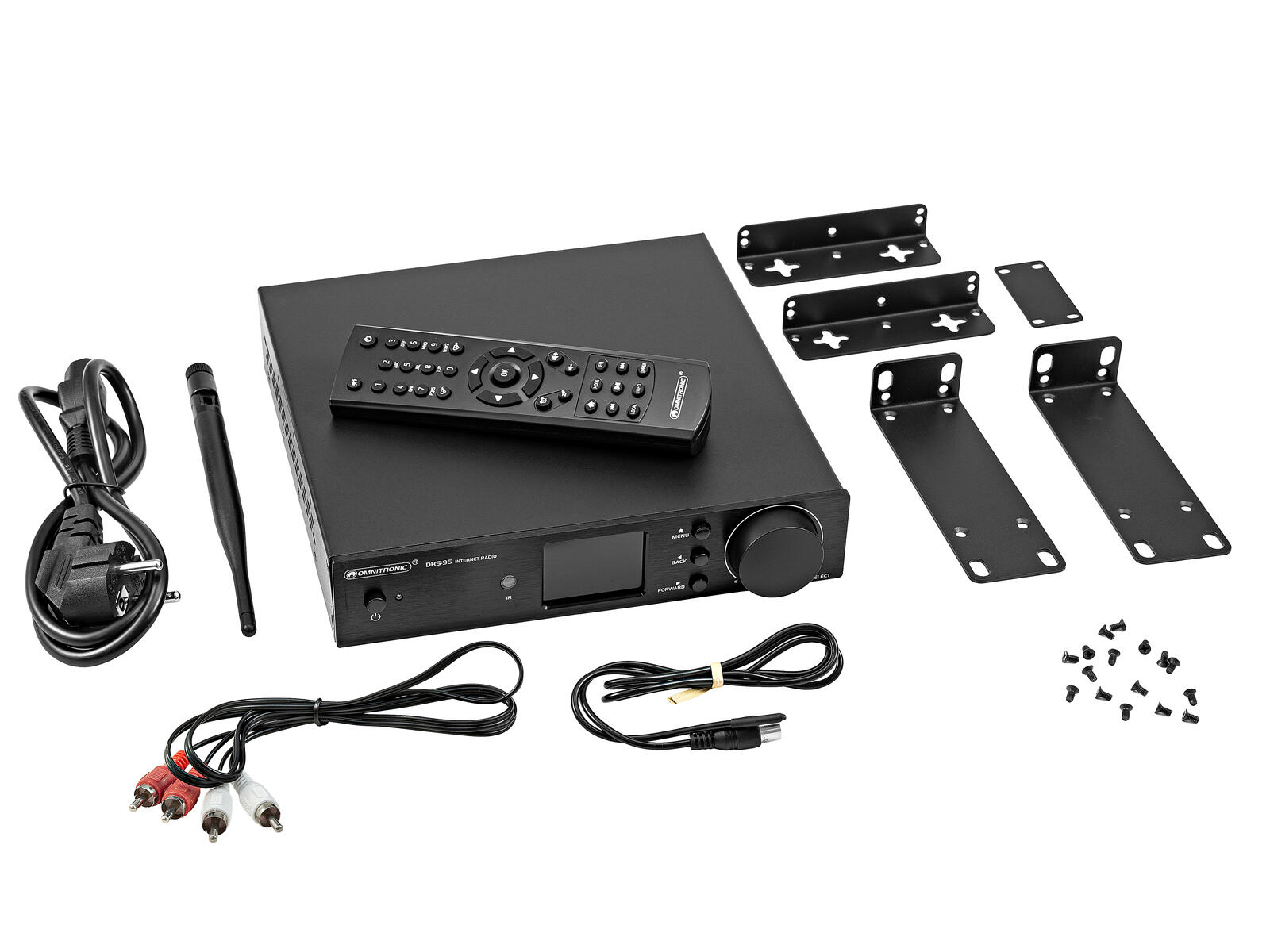 OMNITRONIC DRS-95 Internetradio mit DAB+ und Bluetooth