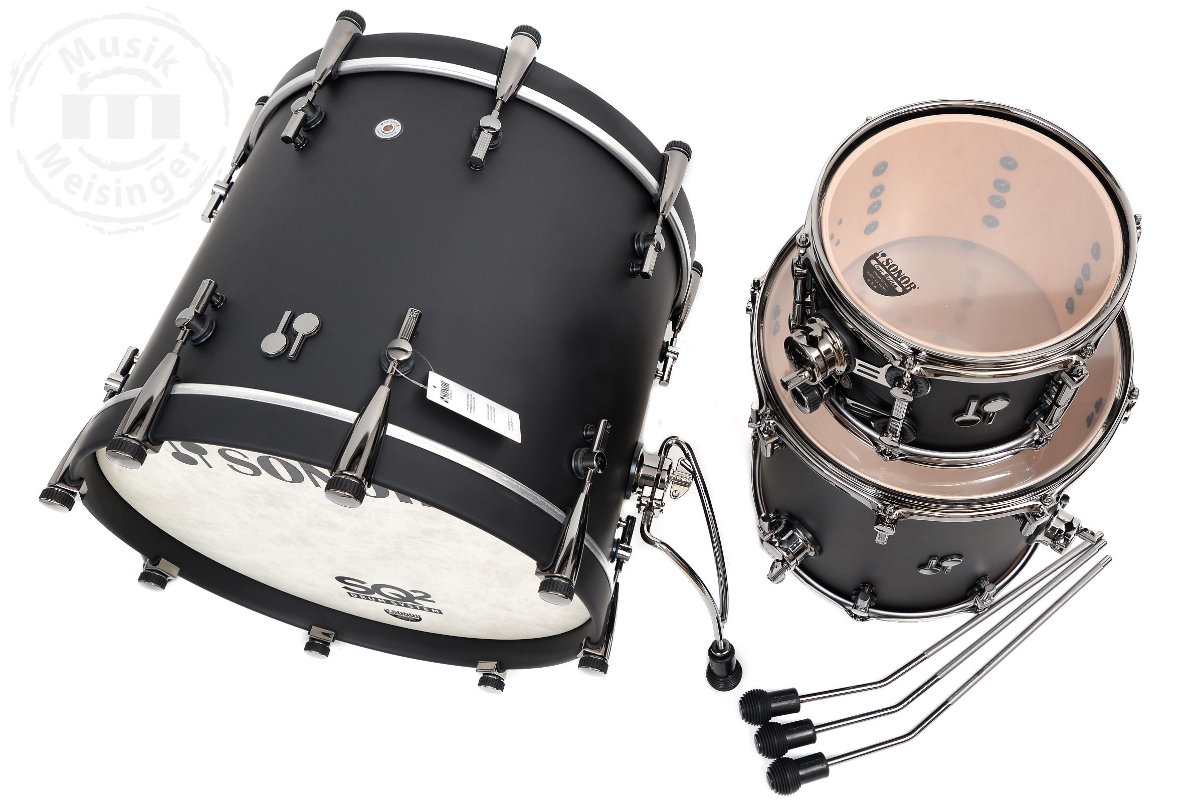 Sonor SQ2 20B/10T/14FT Shellset  Dark Satin