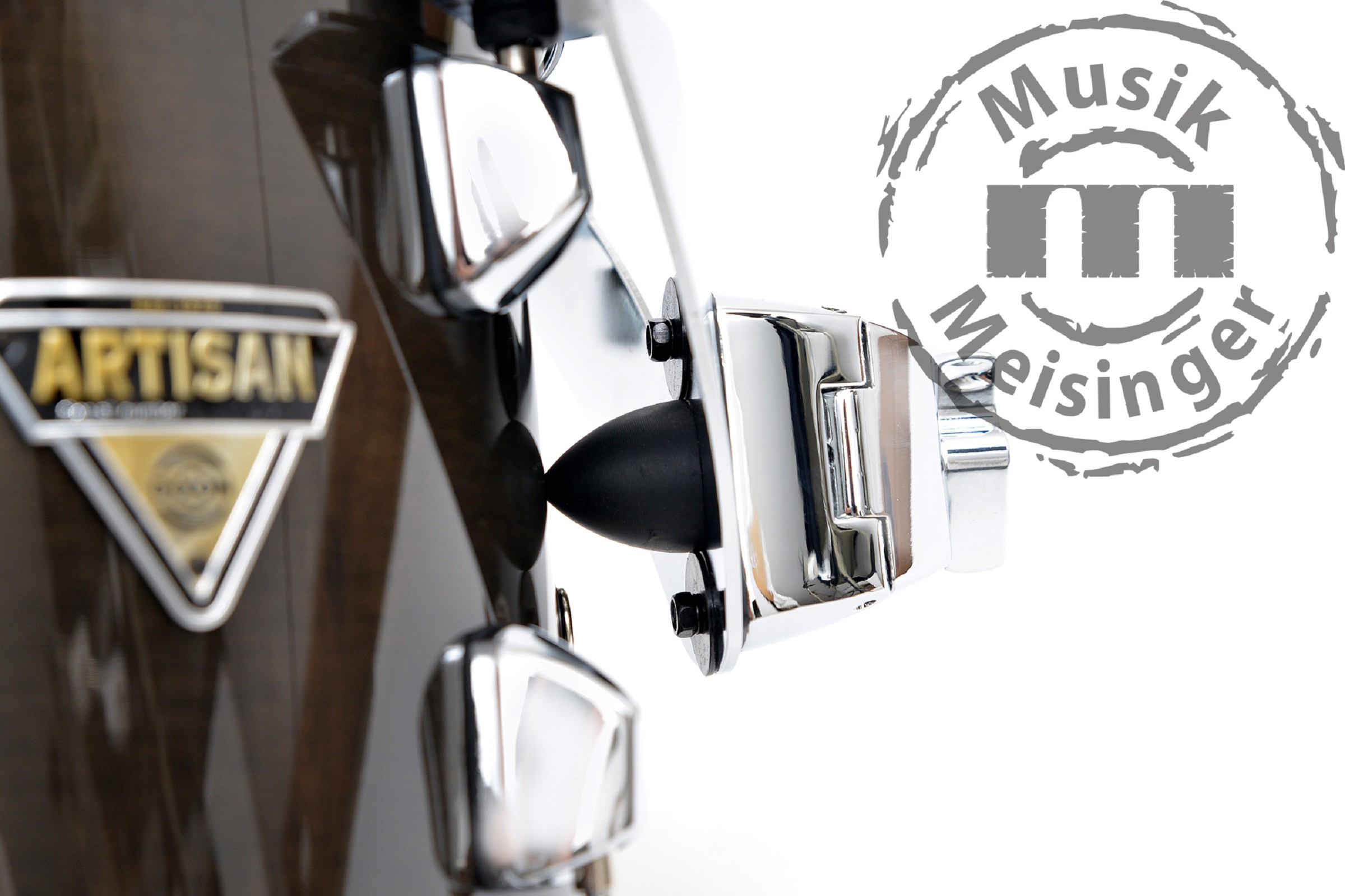 Dixon Artisan Maple Shell Set 20/10/12/16/14SD See Thru Black/Chrom