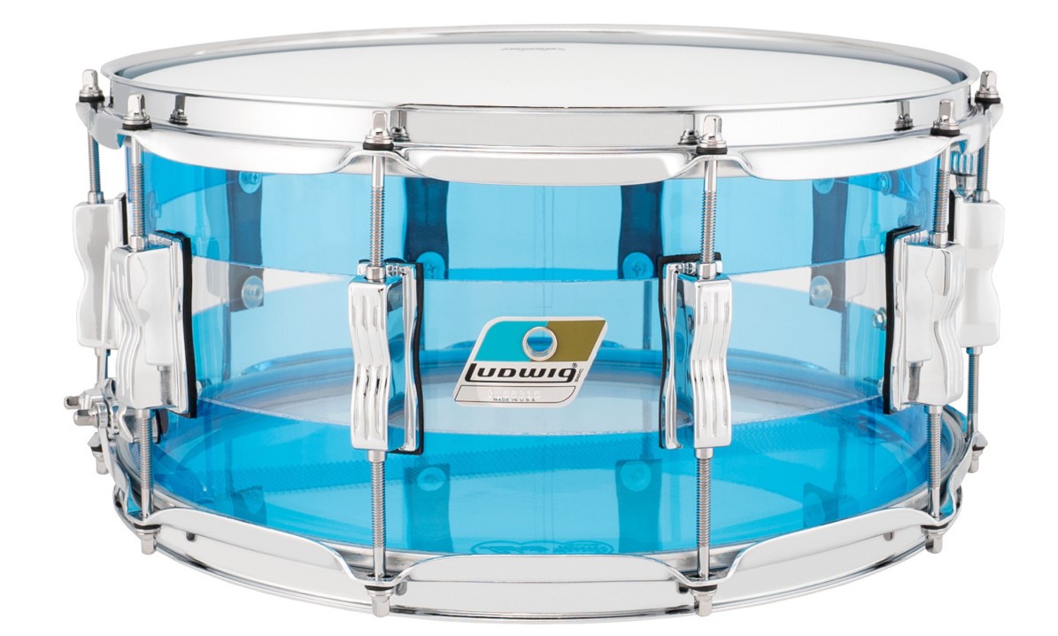 Ludwig Vistalite Blue/Clear 14x6,5