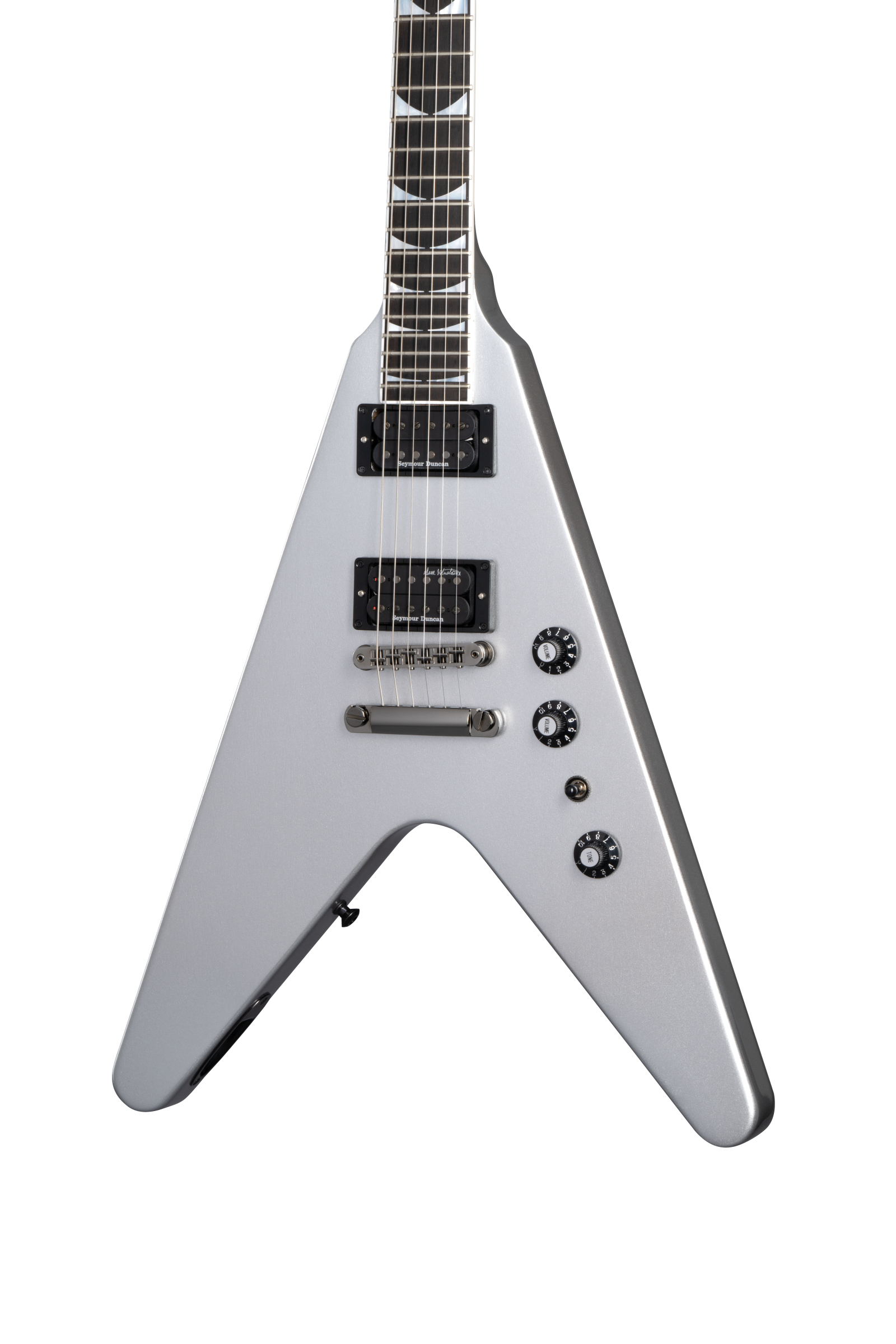 GIBSON Dave Mustaine Flying V EXP Silver Metallic