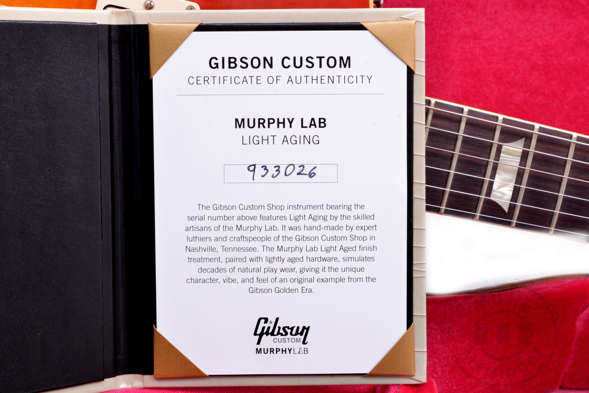 GIBSON 59 Les Paul Standard Cherry Sunburst Murphy Lab Light Aged