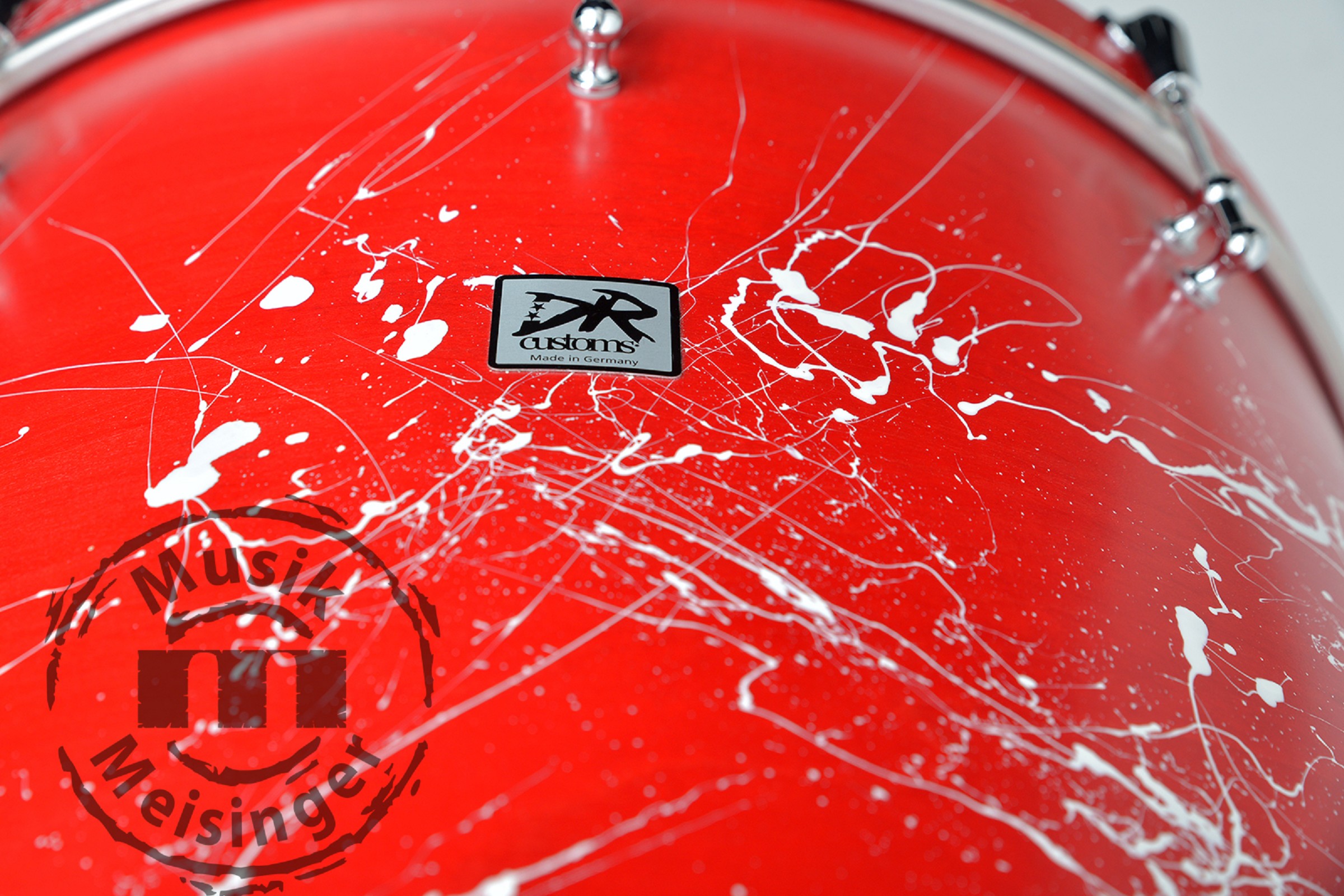 DR Customs Splatter Shellset Red with White Splatter 22B/10T/14FT
