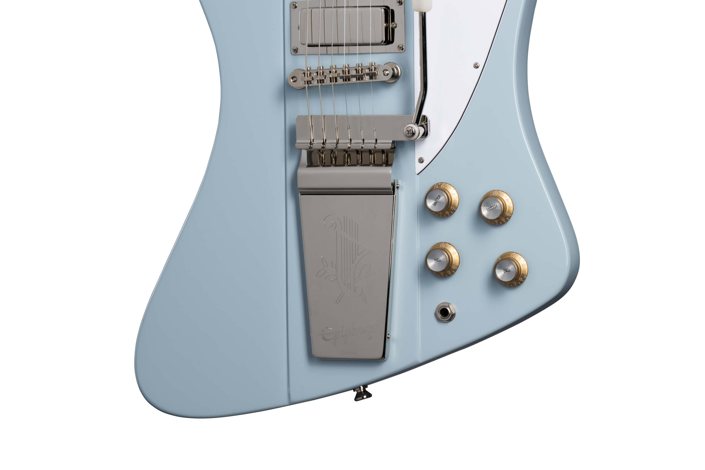 EPIPHONE 1963 Firebird V; Maestro Vibrola Frost Blue