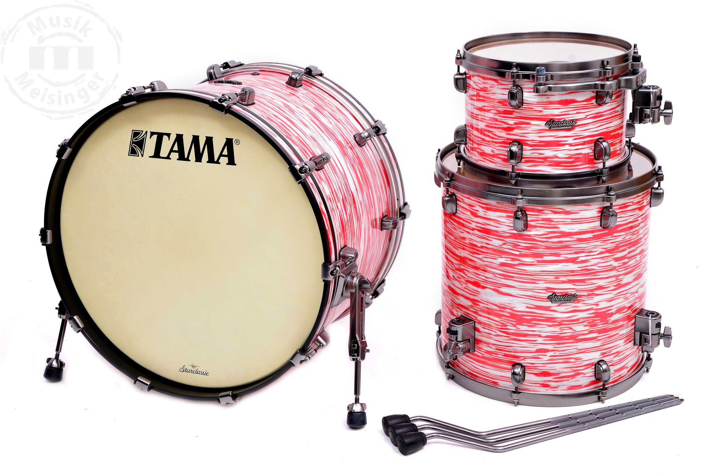 Tama Starclassic Maple 22/12/16 Red and White Oyster