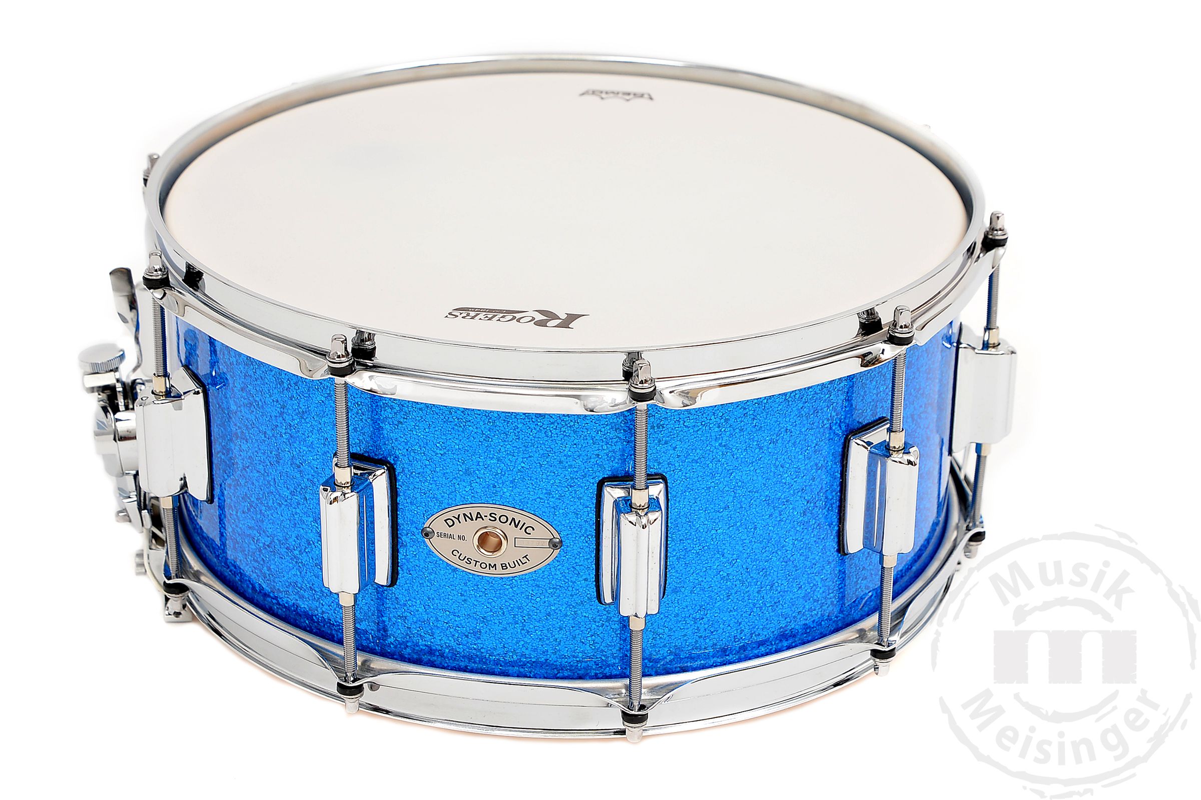 Rogers 14x6,5 Dyna-Sonic Snare Blue Sparkle