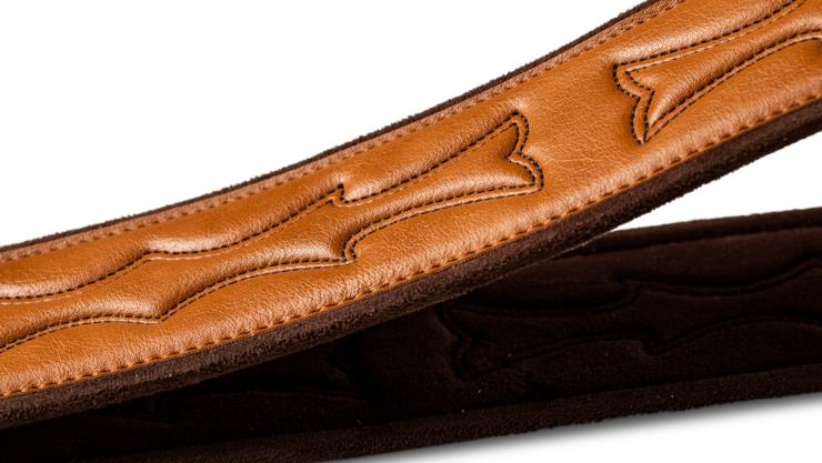 TAYLOR Vegan Leather Strap,Tan w/Stitching