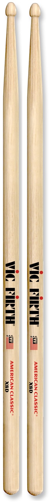 Vic Firth VFX8D Extreme 8D American Hickory Wood Tip