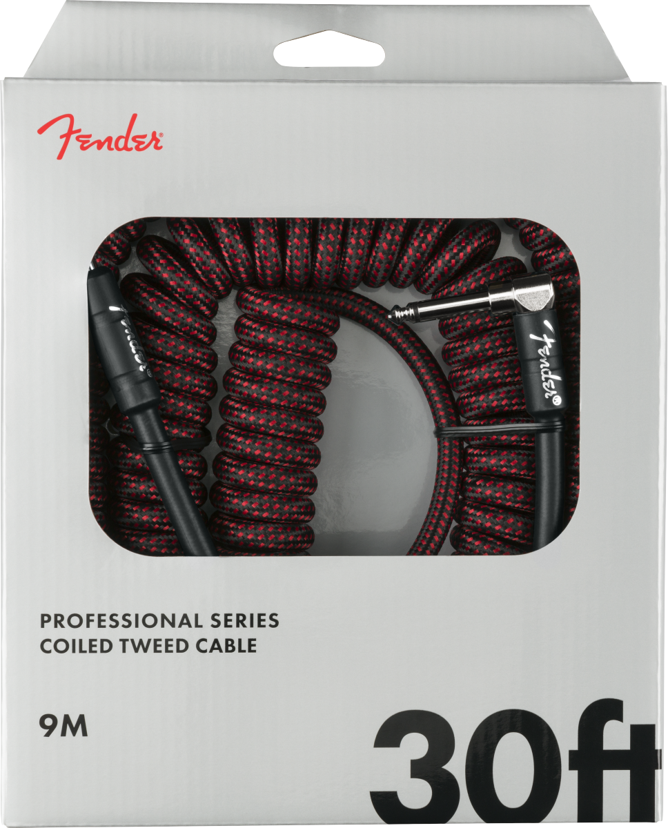 FENDER PRO COIL CABLE 30' RED TWD