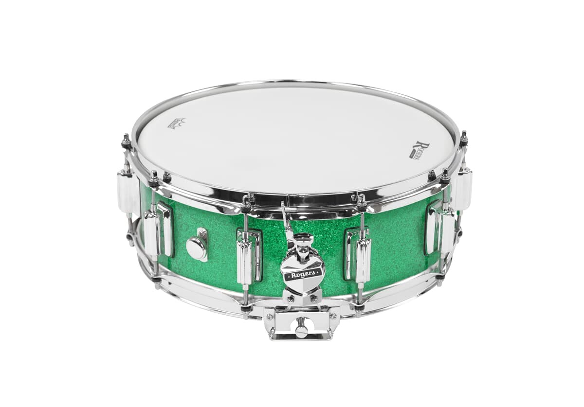 Rogers 14x5 Dyna-Sonic Snare Green Sparkle Rogers 14x5 Dyna-Sonic Snare Green Sparkle