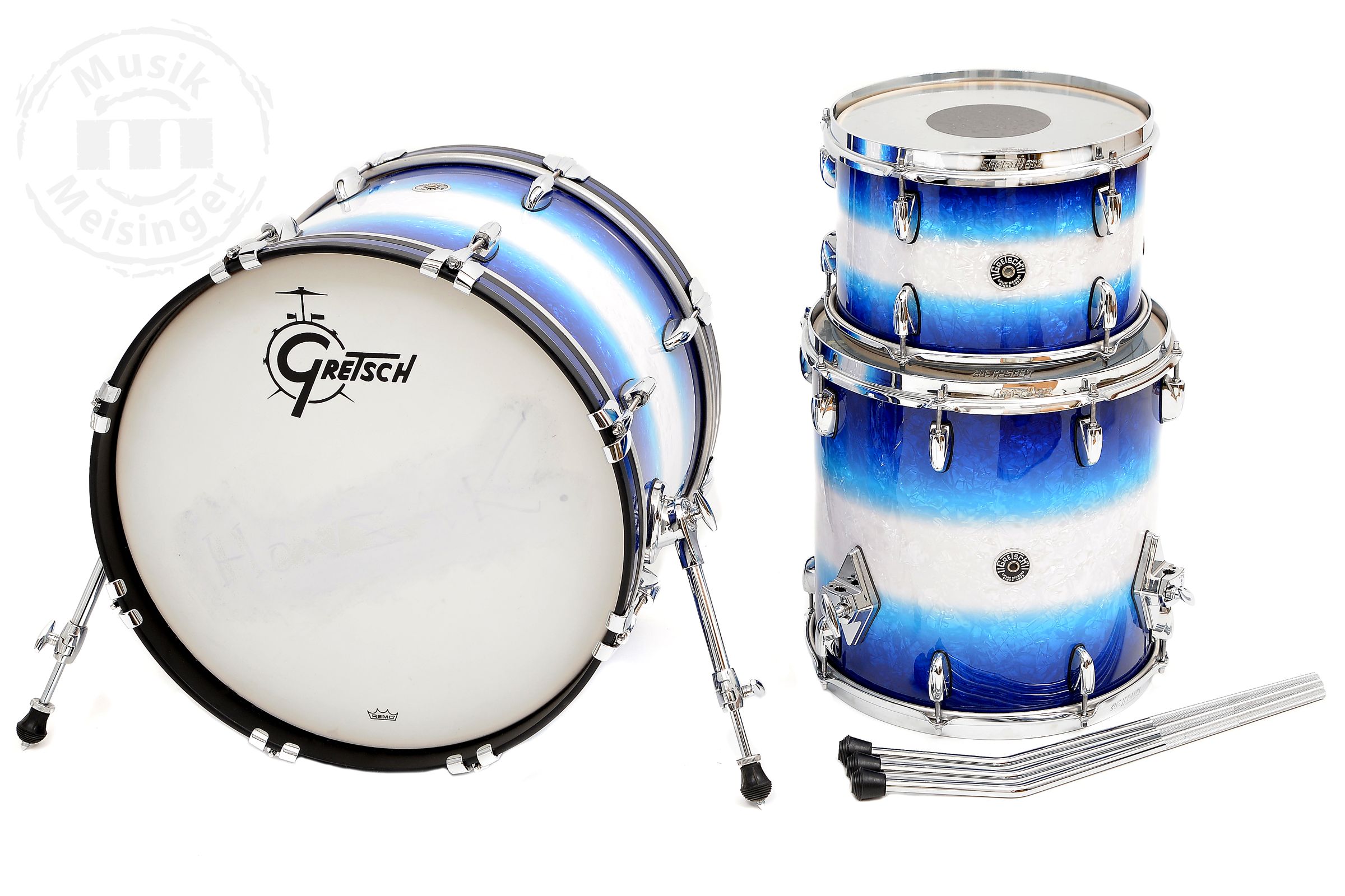 Gretsch USA Brooklyn 20BD/12TT/14FT Blue Burst Pearl Gretsch USA Brooklyn 20BD/12TT/14FT Blue Burst Pearl
