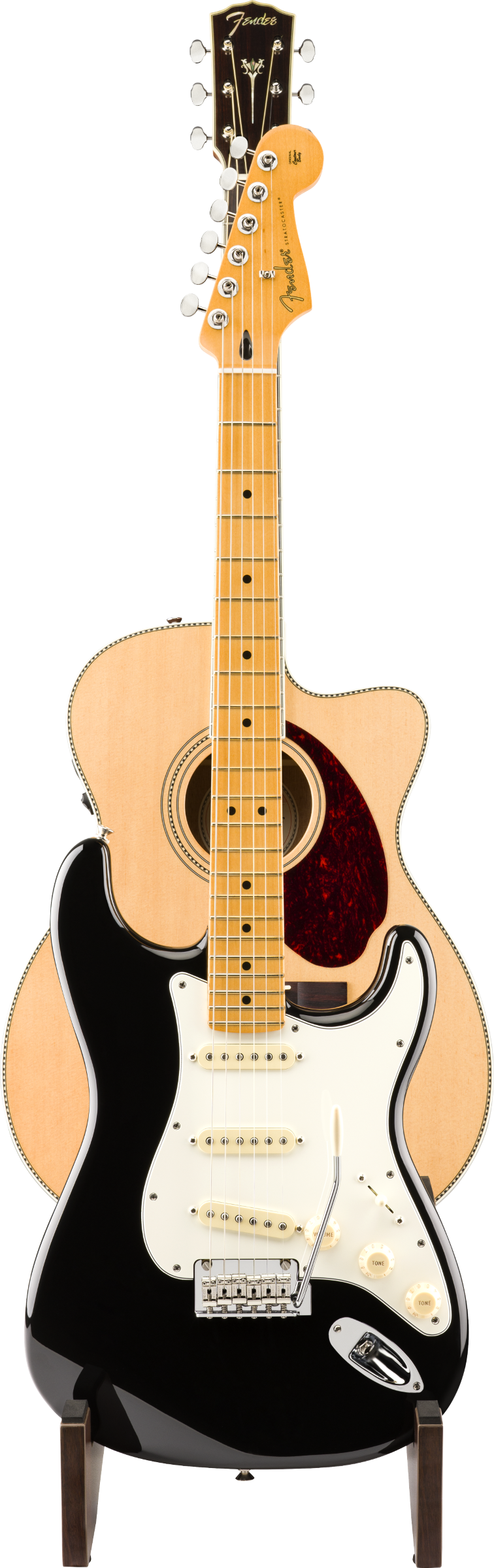 FENDER DLX WOODEN 2-TIER STAND