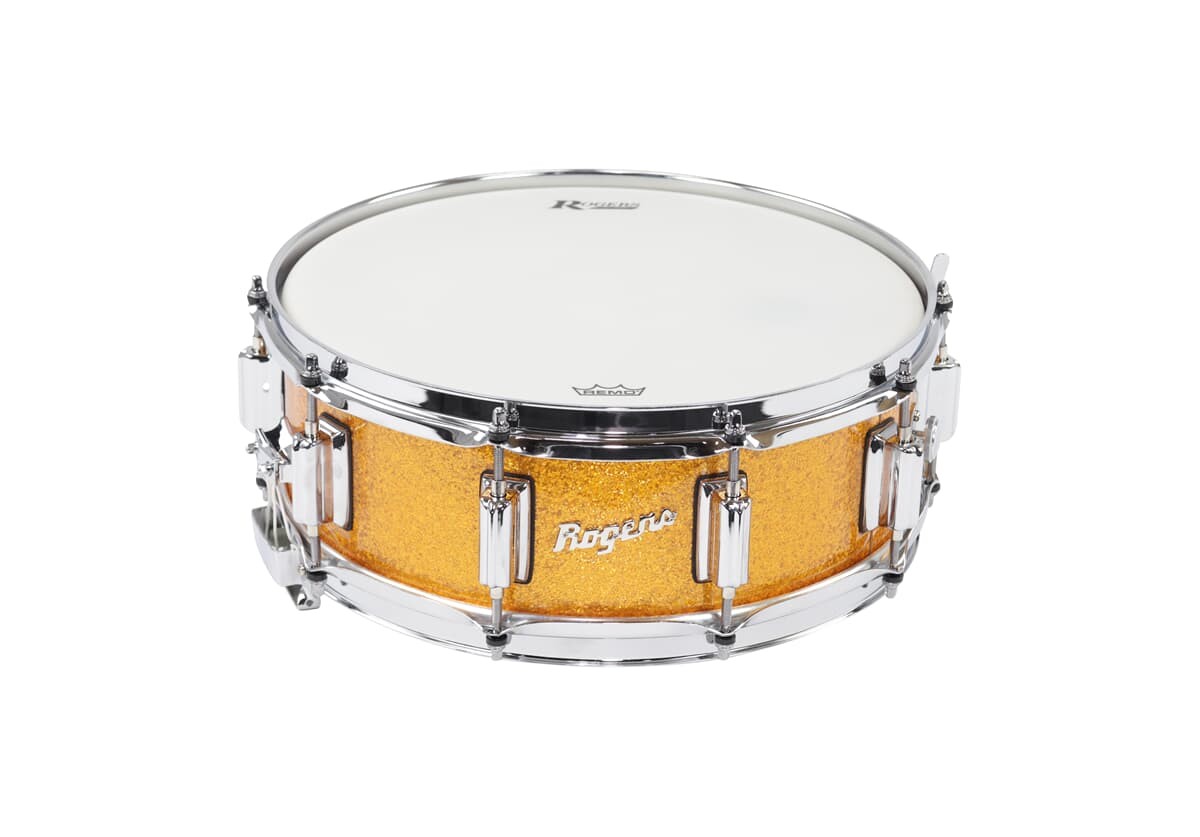 Rogers 14x5 Dyna-Sonic Snare Gold Sparkle