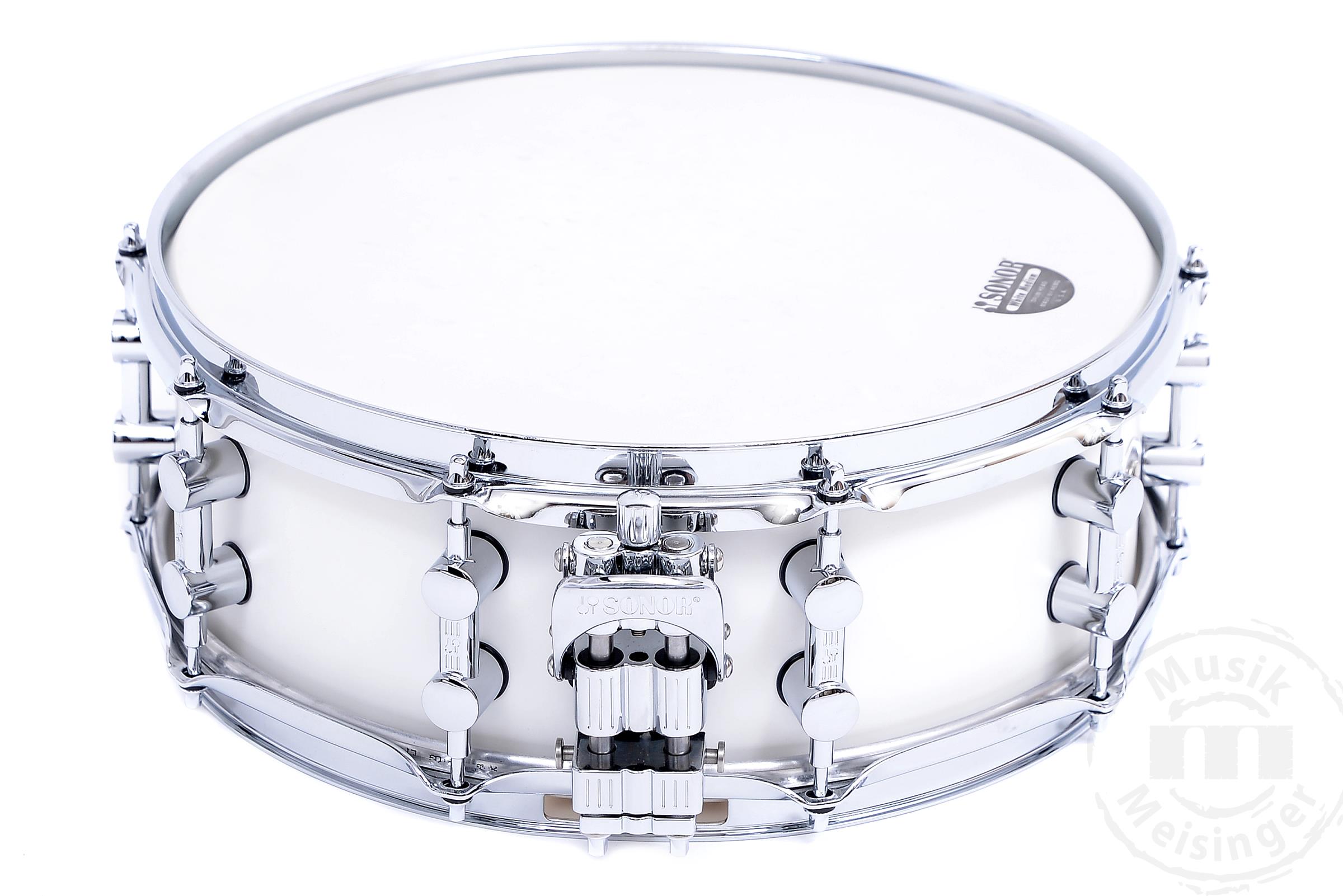 Sonor SQ1 14x5 Snare Satin Pure White Sonor SQ1 14x5 Snare Satin Pure White