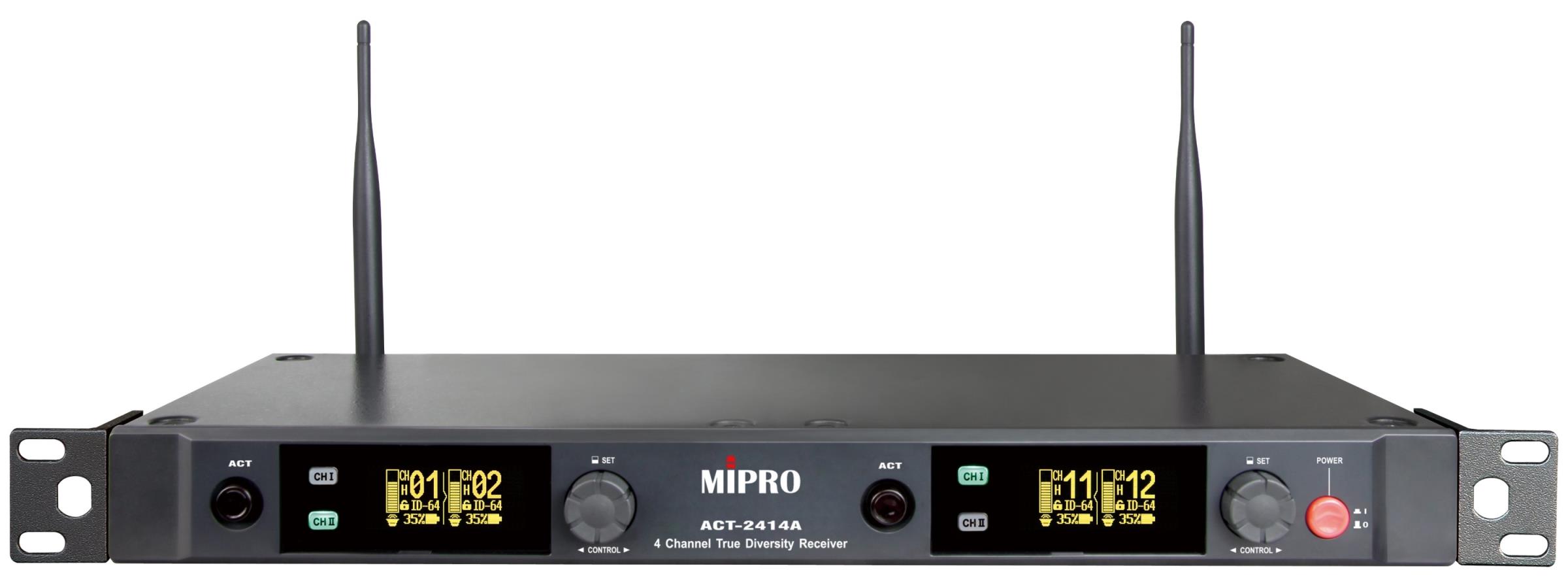 Mipro ACT-2414A Digitaler 4-Kanal Empfänger 2,4 GHz 